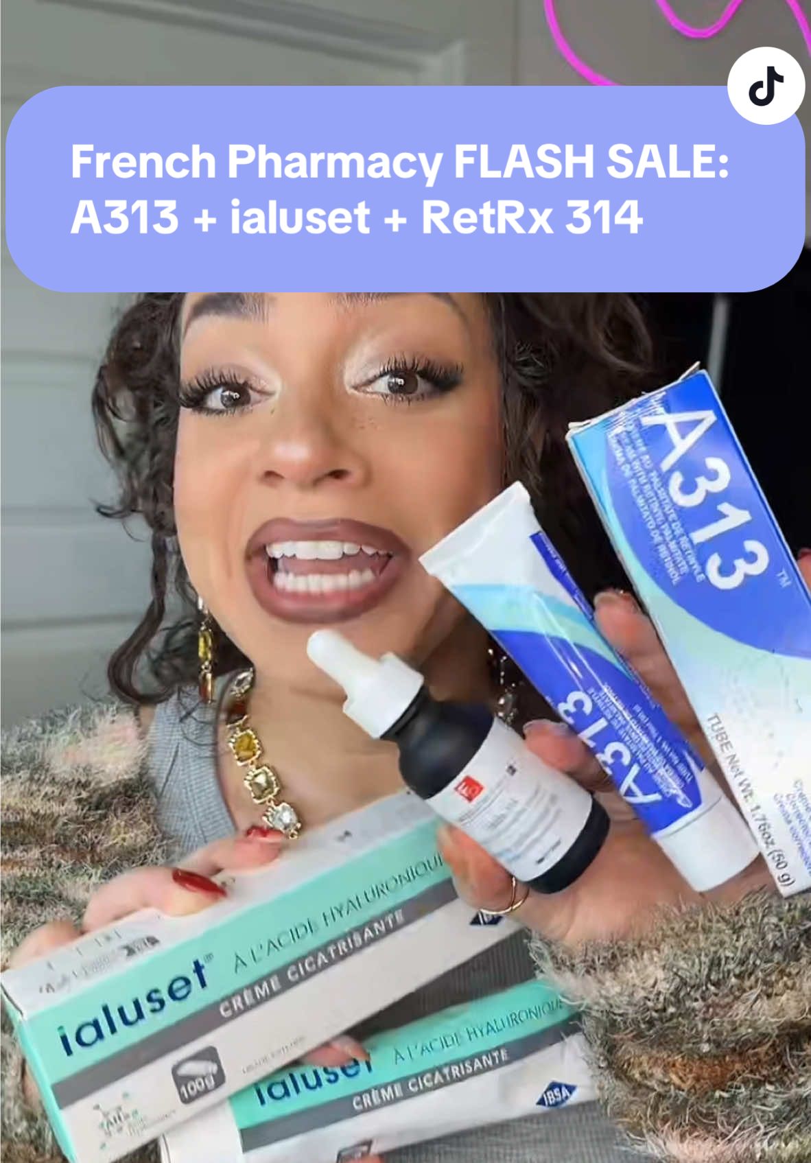 🚨 FLASH SALE! 😍 FrenchPharmacy bestsellers (A313, Ialuset, RetRx314) are up to 32% OFF‼️ plus extra bundle savings! Stock up on your skincare faves before the deals end! #FrenchPharmacy #FlashSale #Retinol #SkincareDeals #A313 #Ialuset #GlowingSkin #TikTokShop  #CapCut @FrenchPharmacy  ##tiktokshop##spotlightfinds##creatoricons##TTSDelightNow##TikTokShopCreatorPicks##fypシ゚viral##tiktokshoprestock##trending##tiktokshopmothersday##viral##springtok##foryou##ttslevelup ##ifyouknowyouknow##skincare##tiktokshopsummerturnup##aging##agingskin#tiktokshopmemorialday #frenchpharmacyskincare #a313 #hyaluronicacidcream #ialuset 