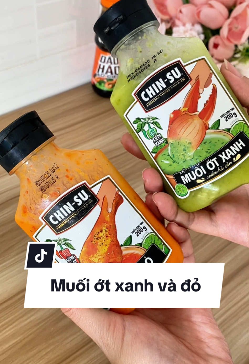 Muối ớt xanh và muối ớt đỏ nhà Chinsu #muoiotxanh #muoiotdo #muoichamhaisan #muoichamga #chinsu #muoichamgaluoc 