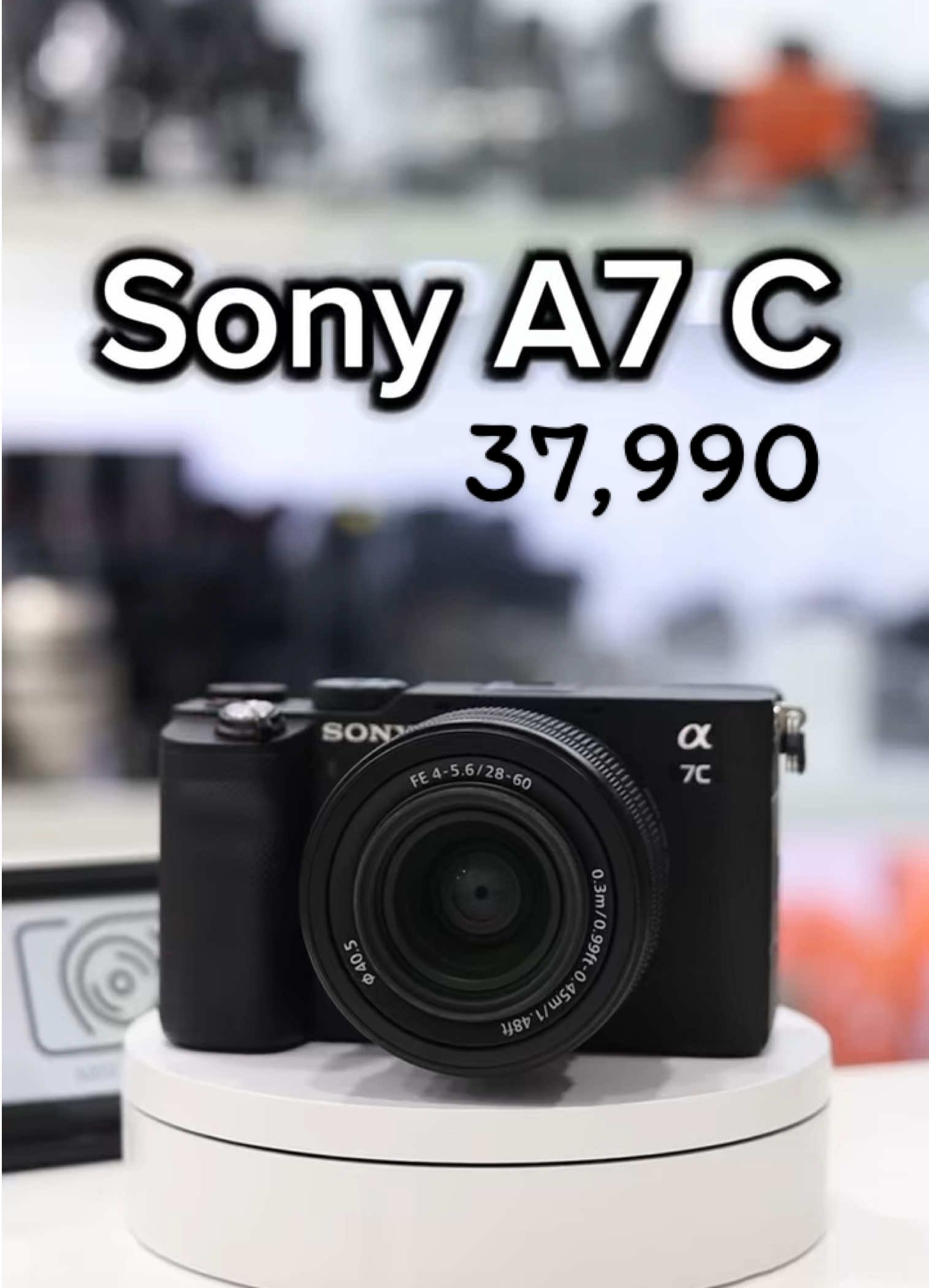 Sony A7C พร้อมเลนส์ 28-60 ครบกล่อง สภาพสวย 37,990 ✅ แยกบอดี้ 32,990 อุปกรณ์ที่ได้รับ   -​ กล้อง กล่อง  - เลนส์ 28-60  -​ แบตเตอรี่​ 1 ก้อน   - สายคล้องคอ  -​ ที่ชาร์จ​แบต  การใช้งาน : ใช้งานได้ 100%  สภาพภายนอก : 96% ตำหนิ : รอยภายนอกน้อยบ้างเล็กน้อย จำนวนชัตเตอร์ : 23,xxx (สองหมื่น) สินค้ารับประกันการใช้งานให้ 1 เดือน รับได้ที่หน้าร้าน พระราม2 ( ซอย 60 ) 0616543433 #azizcamera2hand #ร้านกล้องอะซิส #azizcamerasecondhand #กล้องมือสอง  #กล้องมือ2  #กล้องมือสองราคาถูก #รับซื้อกล้องมือสอง