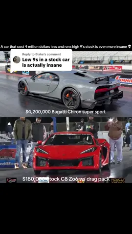Replying to @Blake#corvette #bugatti #c8zo6 #buggatichrionsupersport #dragracing #chevrolet #v8 #w16engine #fypシ゚ #viralvideo 