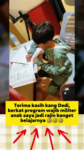 Makasih kang dedi mulyadi, berkat program WAJIB MILITER, anak saya jadi rajin banget belajar #dedi #mulyadi #dedimulyadi #kdm #wajib #militer #latihan #anak #nakal #bolos #mobilelegends #viral #berita #info