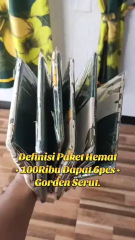 Promo Paket 100Ribu Dapat 6Pcs Gorden Serut. #pakethemat#gorden#gordenmurah#gordenserutmurah #gordenserut#100ribudapet6pcs#gordenpintu 