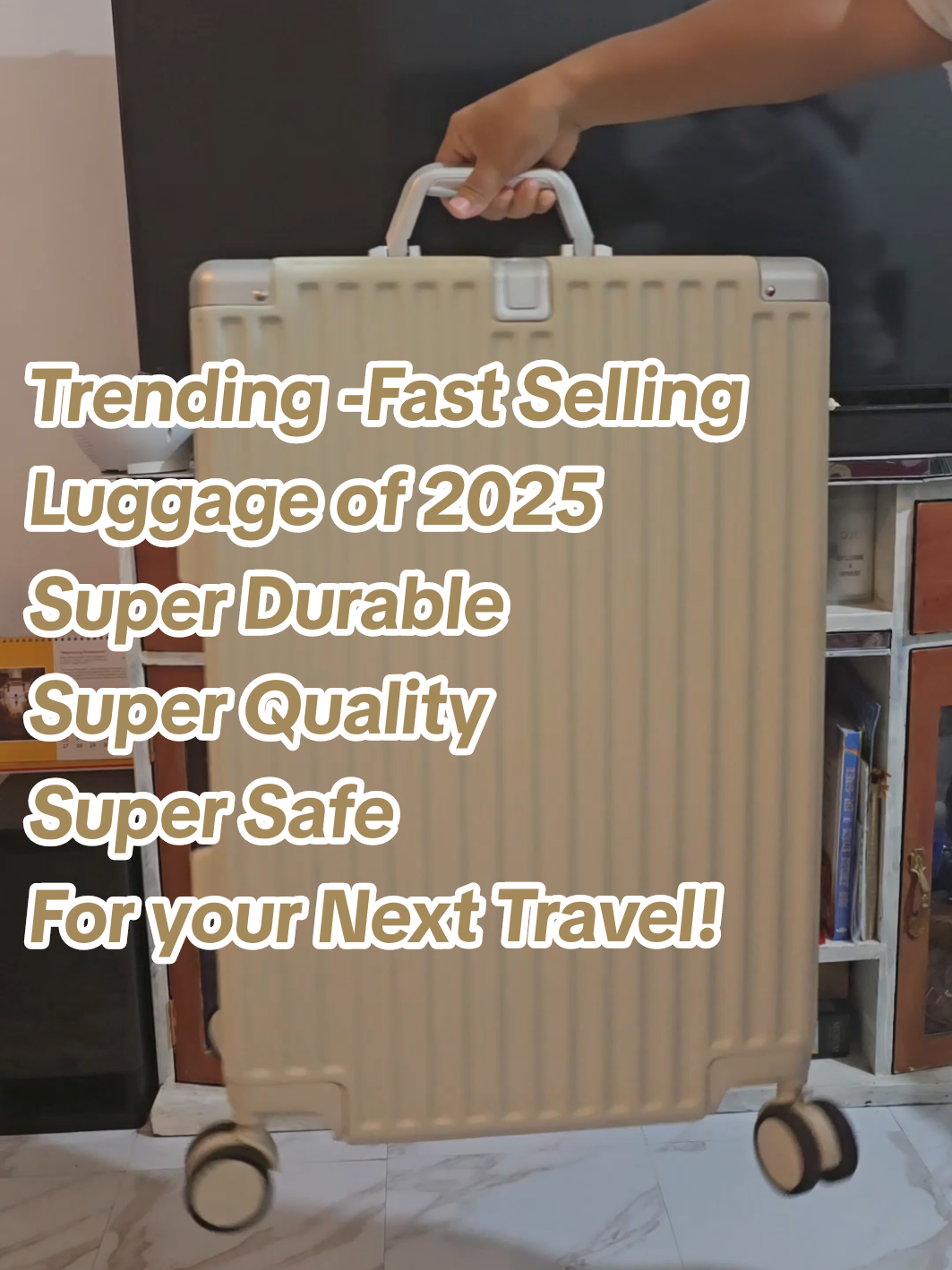 Hot pick alert! Our trending luggages are built to impress- -double lock for extra security, with wet & dry compartments! Super durable, premium quality. Travel in style, pack with peace of mind! #budolfinds #luggage #trending #trend #travel 