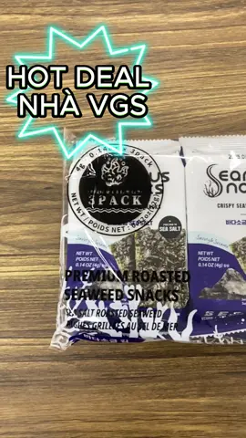 COMBO 4 LỐC RONG BIỂN (3 gói nhỏ /lốc) đang có chương trình sale sốc. Ai là fan của vị muối và vị kimchi nhanh chóng chốt deal để có giá hời nha  #vgskstyle #vgsmnc #korea #sale #tiktok #ilovetiktok #xh #rongbien #hanwool #serioussnack