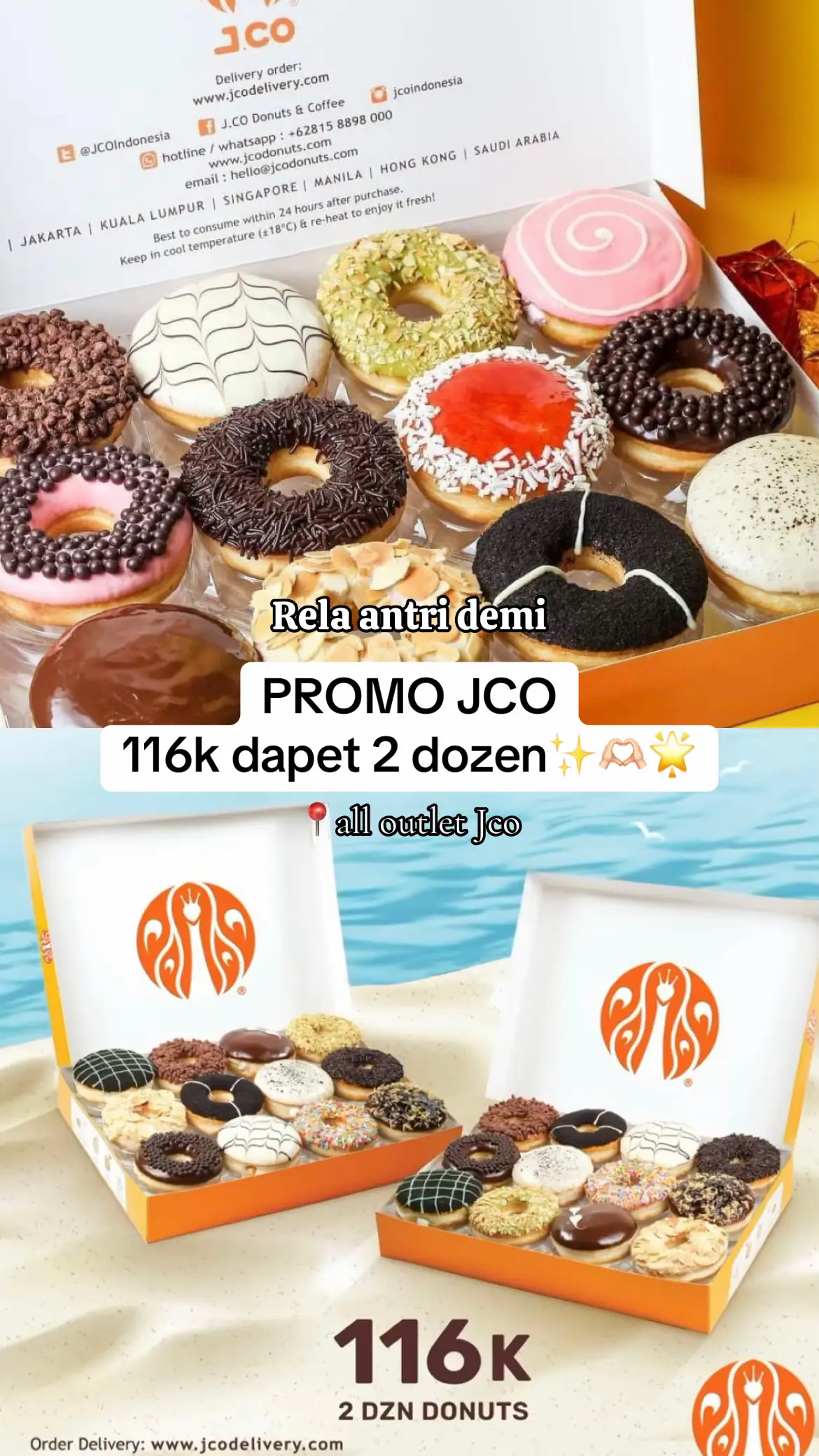 Promo berlaku tanggal 5-9 Mei 2025 Rela antri demi @JCOIndonesia 