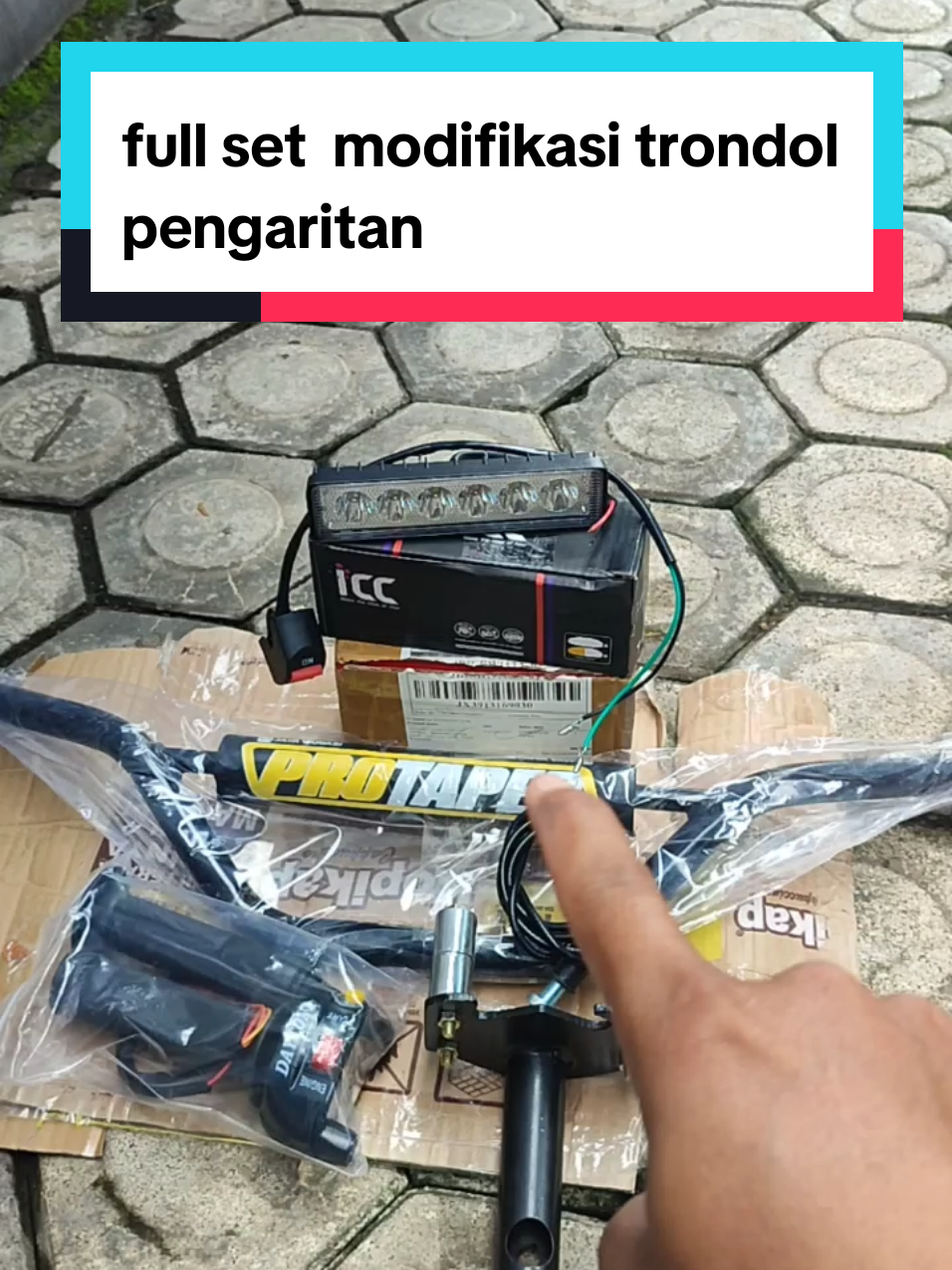 full set modifikasi trondol pengaritan #dudukanstangprotaper #dudukanstangmotorbebek #dudukanstang #dudukanfullset #adaptorstang @Baru sinen _13 