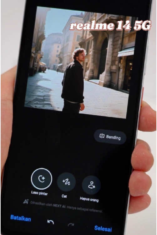 Teknologi AI realme 14 5g bikin foto lebih bersih #realme #realme14Series5G #PerformanceBeyondLimits#BestPhoneforMOBAA