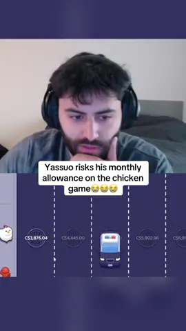 Yassuo risks his monthly allowance on the chicken game😭😭😭 #kickstreaming 