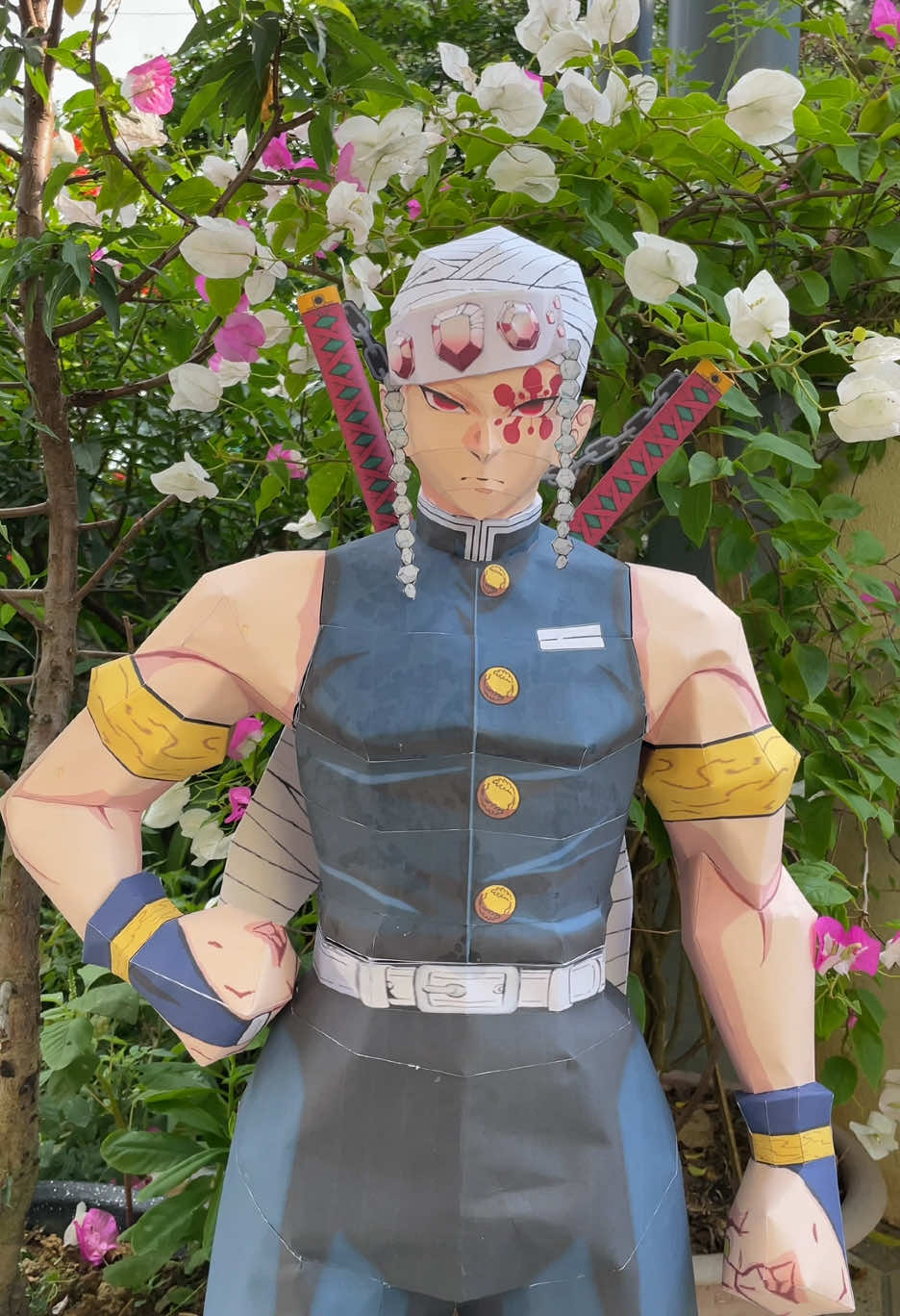 Trả lời @momy.gyutaro tengen uzui papercraft demon slayer #demonslayer #kimetsunoyaiba #kny #tengenuzui #fyp