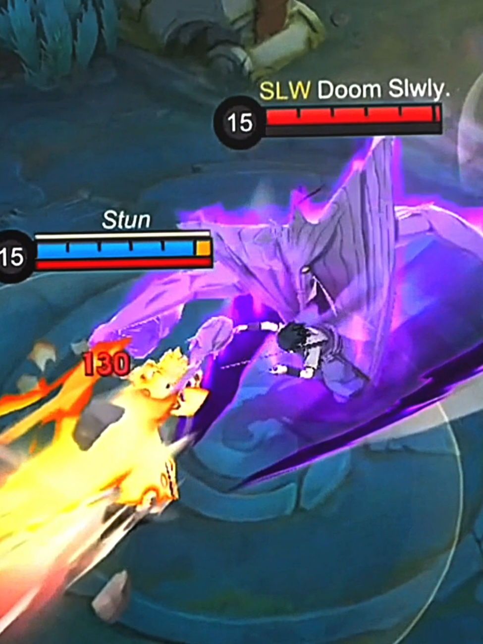 Naruto vs Sasuke🔥 #teamslwly #mlbb #mlbbxnaruto #mlbbidbo 
