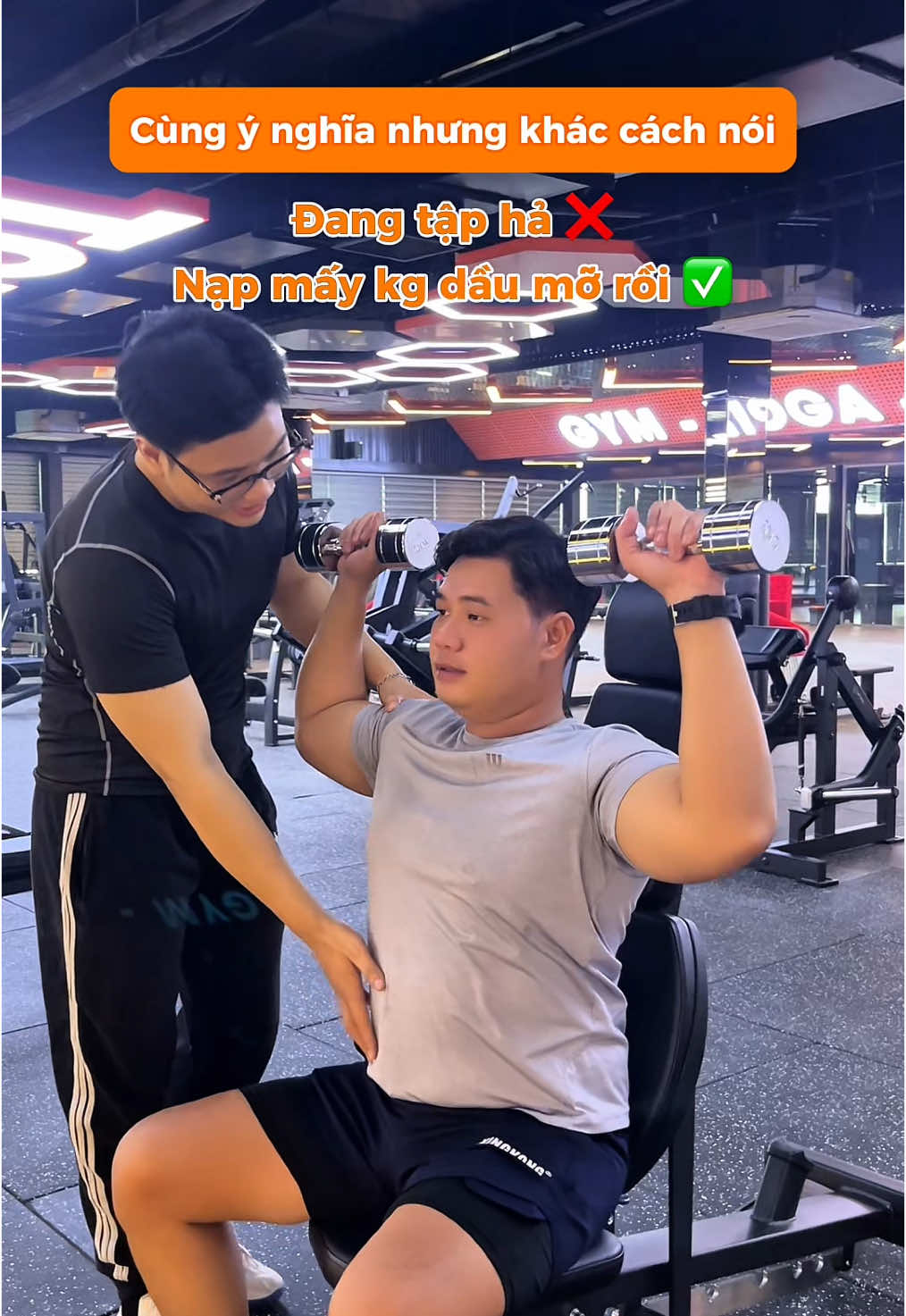 Đôi khi lời nói phải có trọng lượng thì khách hàng mới nhớ hơn ạ 🥲  #topfitnesscenter #topfitness  #gymquan12 #gym #gymdep #GymLife #reviewphongtap #giaitri #xuhuong #gymsaigon #gym5sao #Fitness 