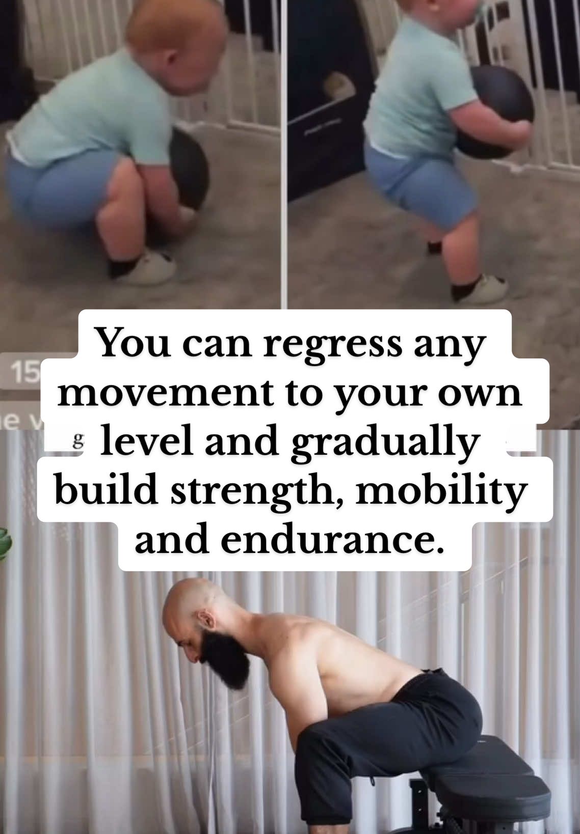 📍Remember: You can regress any movement to your own level and gradually build strength, mobility, and endurance. - - - - - - - - - #strengthtraining #mobility #mobilitytraining #fyp #endurancetraining 