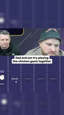 Dad and son try playing the chicken game together #kickstreaming 
