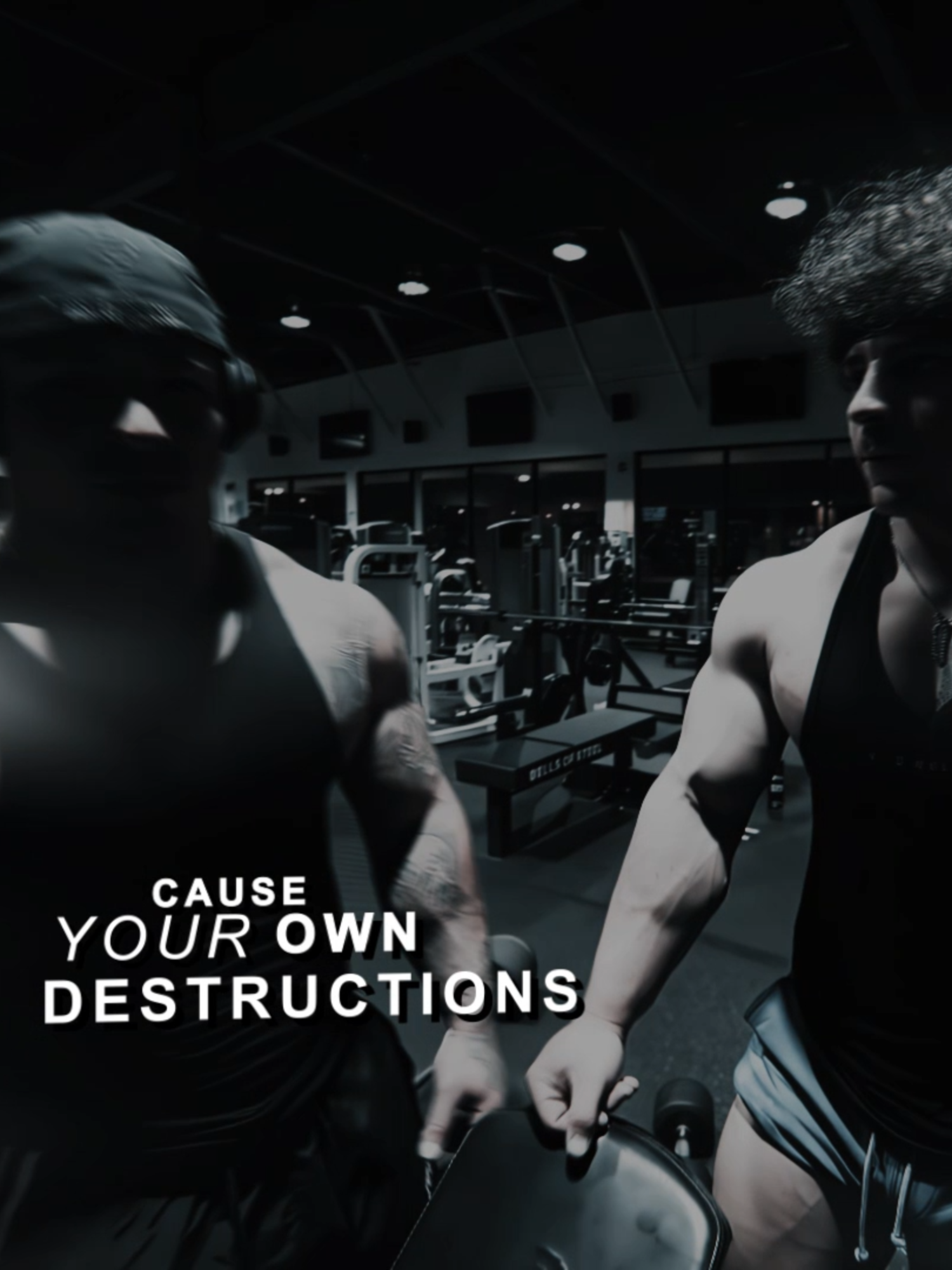 Don't let your mind, cause your own destructions. #gym #trentwins #GymTok #trentwinsedit #gymedit #bodybuilding #viral #justgasio