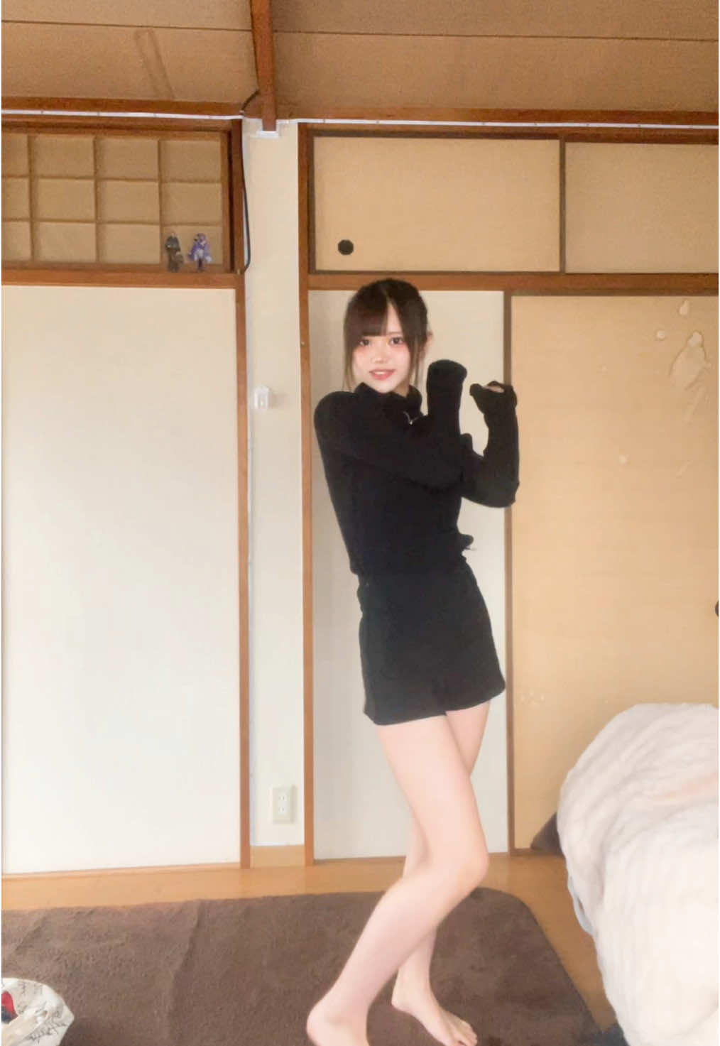 朝6時起きて踊りました可愛すぎるダンス一目惚れ即踊った💃みんなどうやったら可愛く上手く踊れるの⁉️