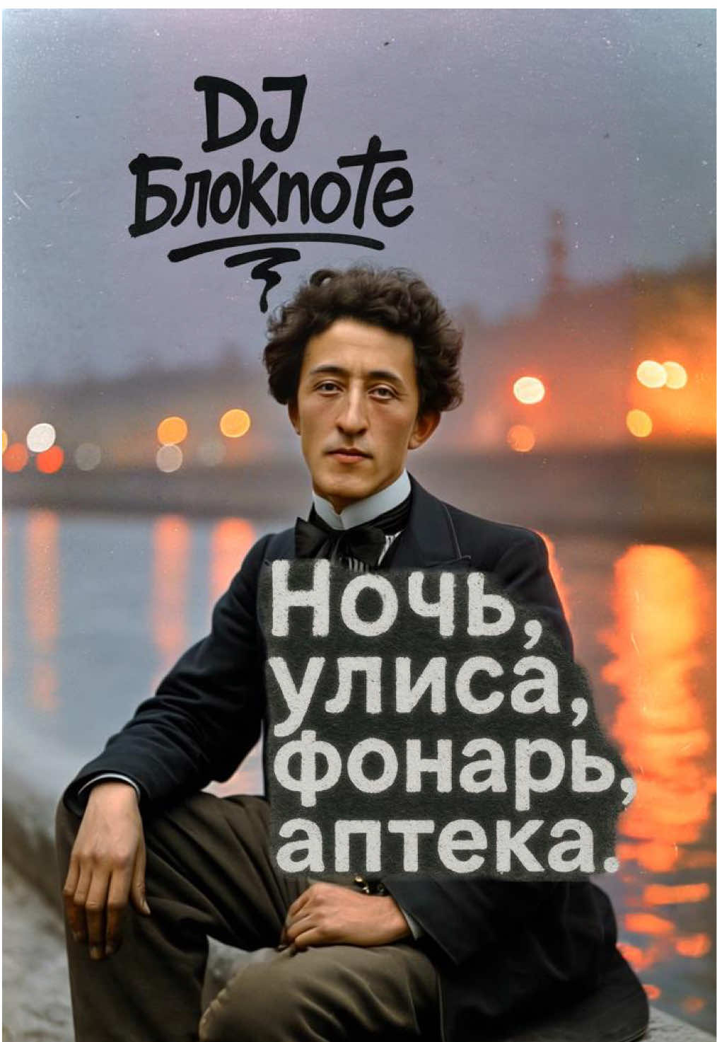 Александр Блок Dj Блокnote с хитом музыкальных площадок “Ночь, Улица, Фонарь, Аптека» #ночьулицафонарь #блок #а#поэзия #стихи #стихотворение 