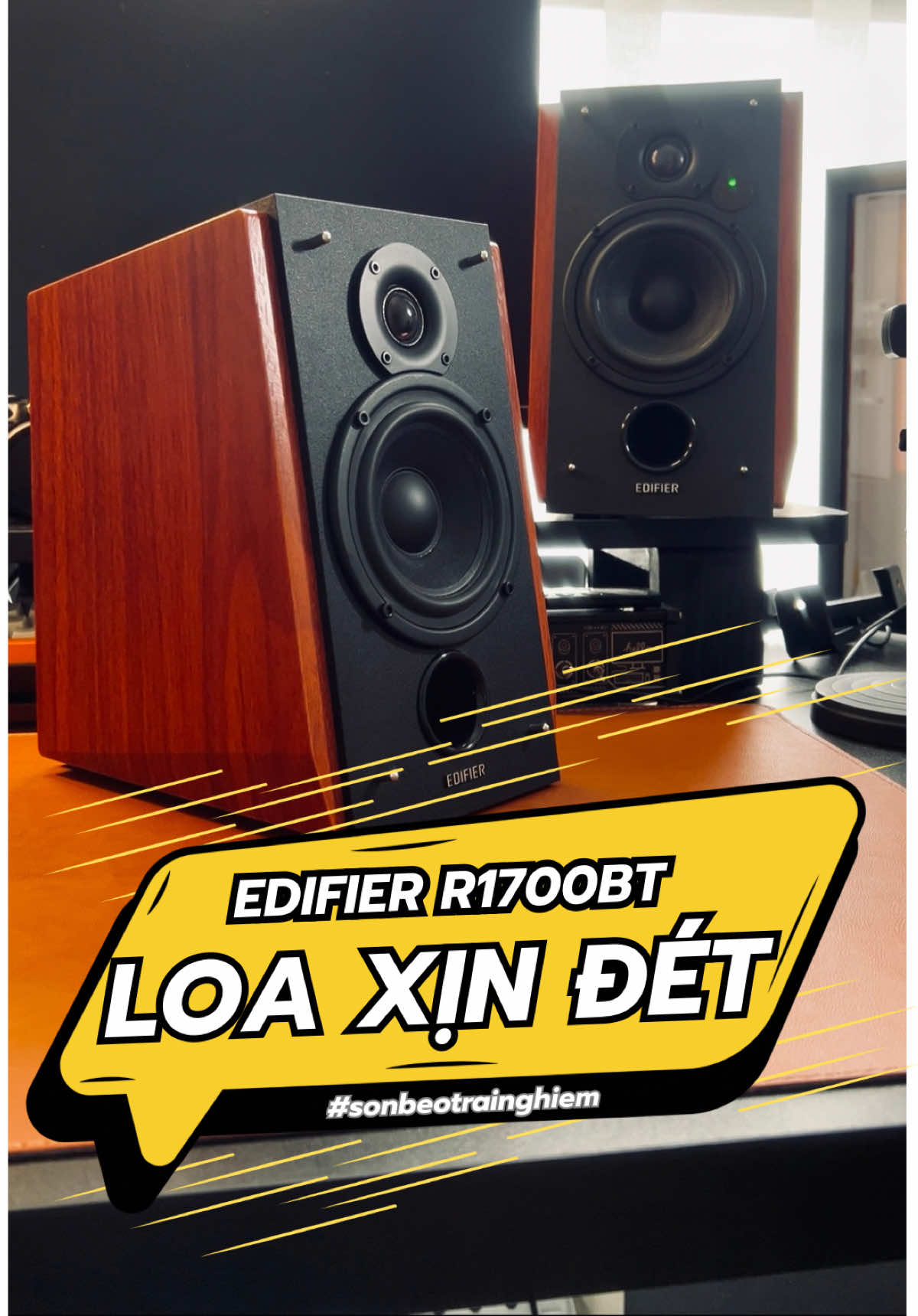 Loa đẹp xỉu mà chất âm đỉnh vãi. Ae đang phân vân như mình đợt trước thì cố tý mua hẳn con này đỡ phải lăn tăn. #sonbeotrainghiem #edifier #edifierr1700bt 