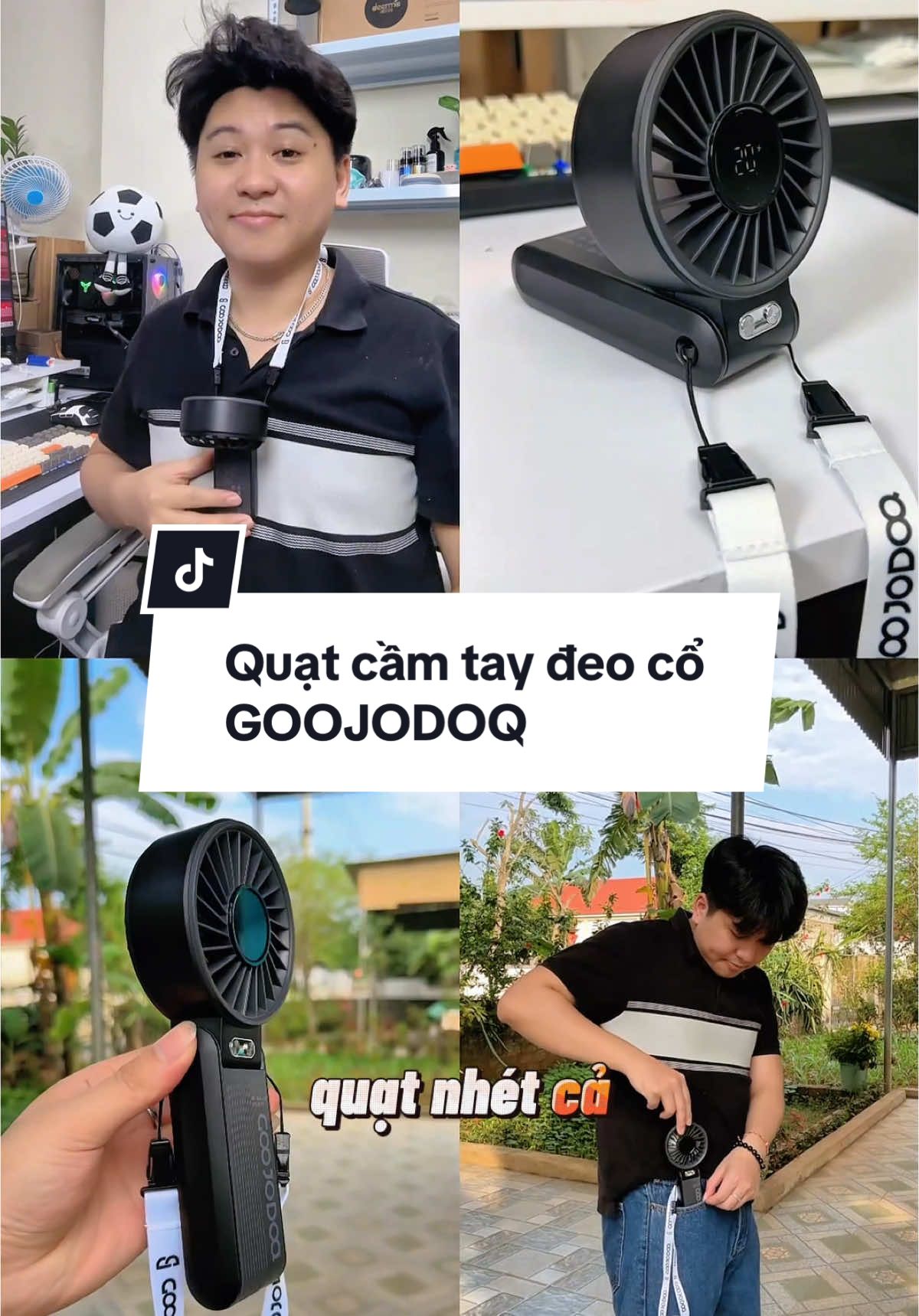 Quạt cầy tay đeo cổ nhà Goojodoq là chất lương ổn nhất trong tầm giá rồi #CapCut #phanhotro #quatcamtaygoojodog #quatcamtaymini #dodungtienich #viral #xuhuong 