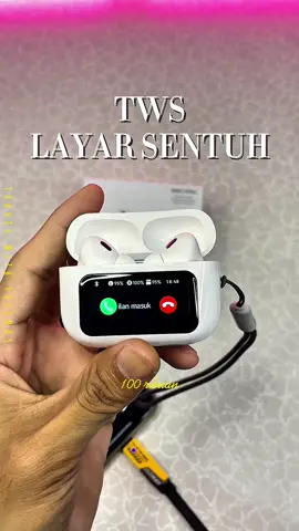 Tws A9pro dan layar pintar yang fiturnya menarik banget cocok buat kamu yang ingin tampil kece dan kekinian  #tws #twslayarsentuh #twsbluetooth 