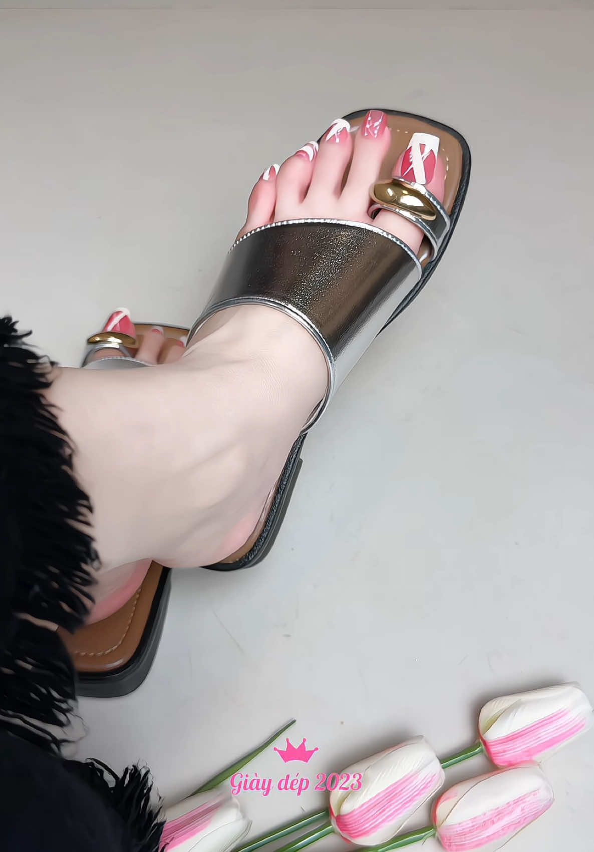 Dép nữ xỏ ngón thời trang #xuhuong #giaydepnu #giaydepxinh #giaydep2023 #thinhhanh #giaydep #fyp 