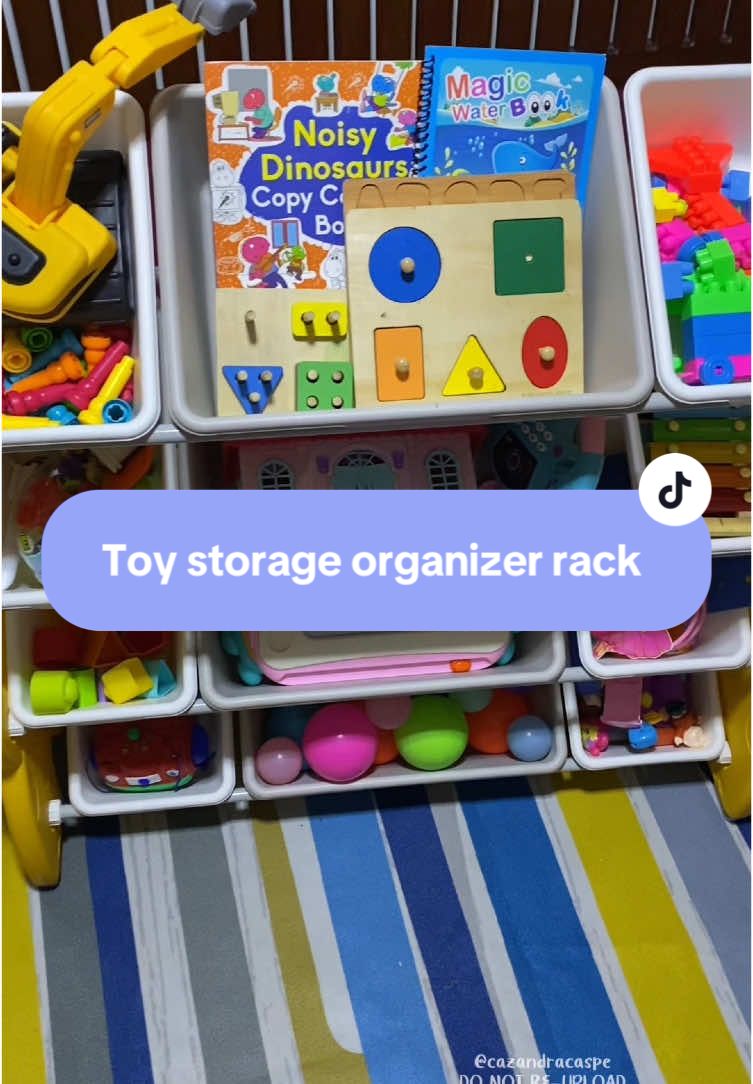 Toy storage organizer rack 