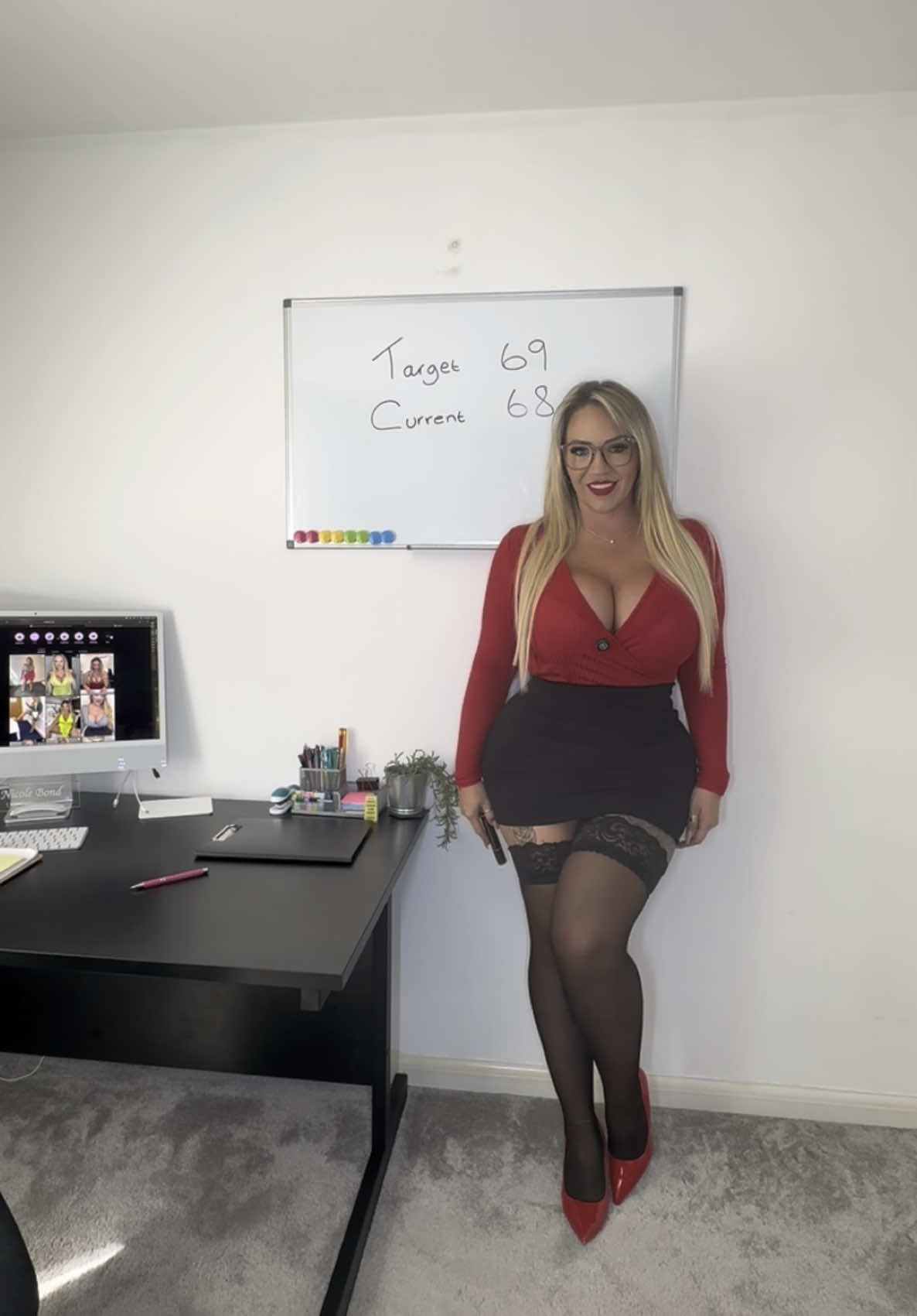 Would you??? #jokes #office #red #heels 