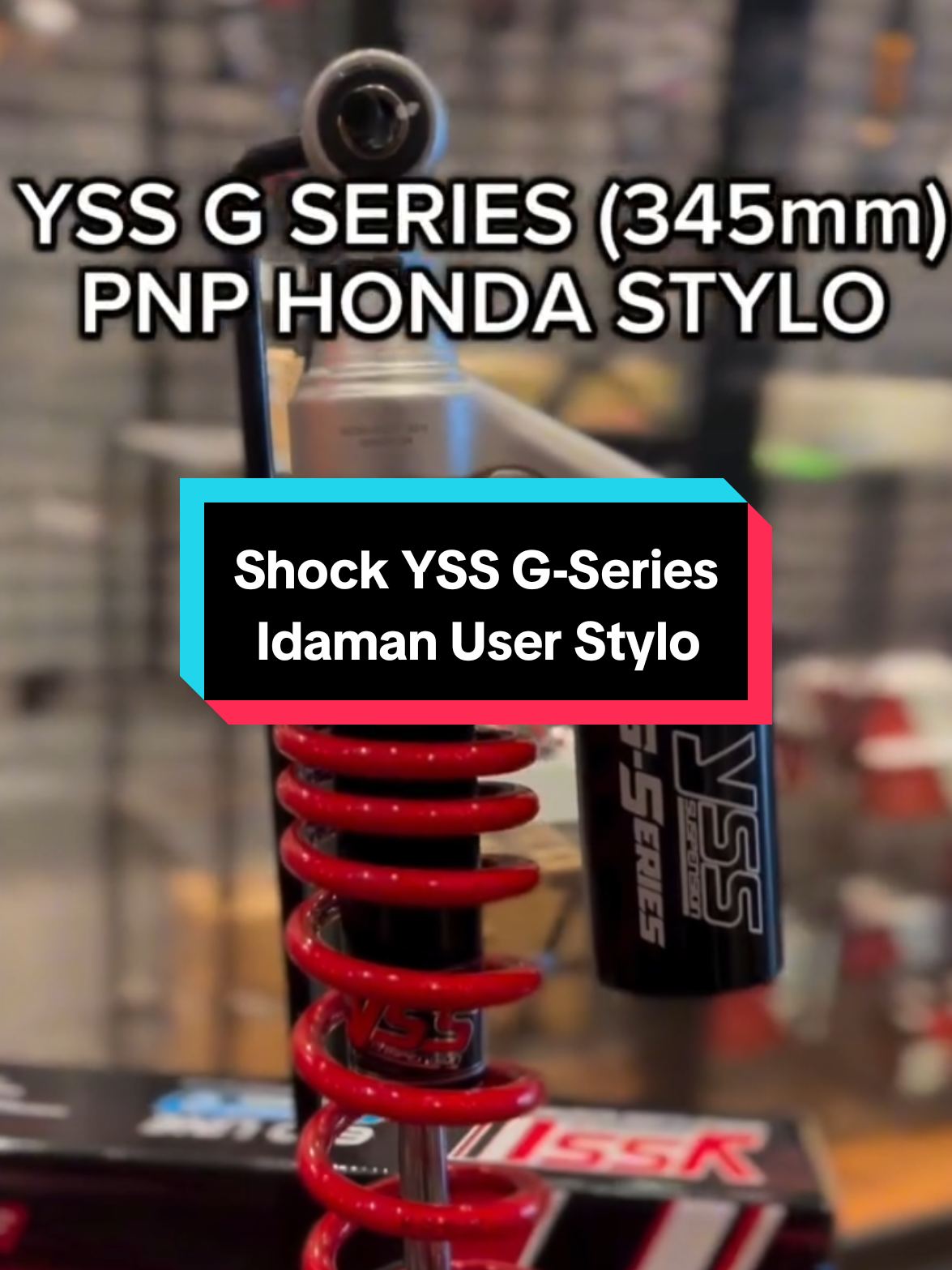 Shock Belakang Tabung Atas YSS G-Series 345MM Honda Stylo 160 #suspension #shockbreaker #shockbreakermotor #shockbreakerrebound #shocktabung #shockbelakang #shockyss #yssgseries #stylo160 #stylomodifikasi #styloproper #variasimotor #modifikasimotor #sparepartmotor #aksesorismotor #sukucadangmotor #trendmotor 