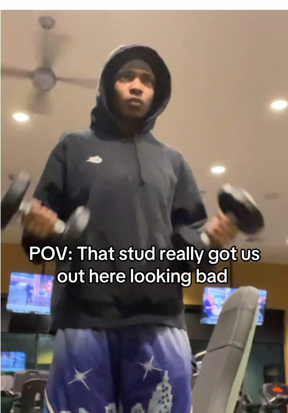 I can put mine on my shoulders and carry her around like my personal case of water 😂 #pov #stud #gym #tx #gay #pv #humor #lgbt #fyp 
