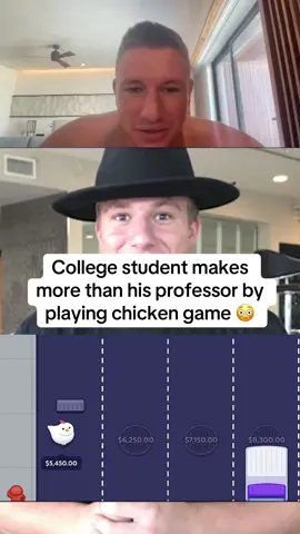 College student makes more than his professor by playing chicken game #stevewilldoit #crossyroad #streamer #kick 