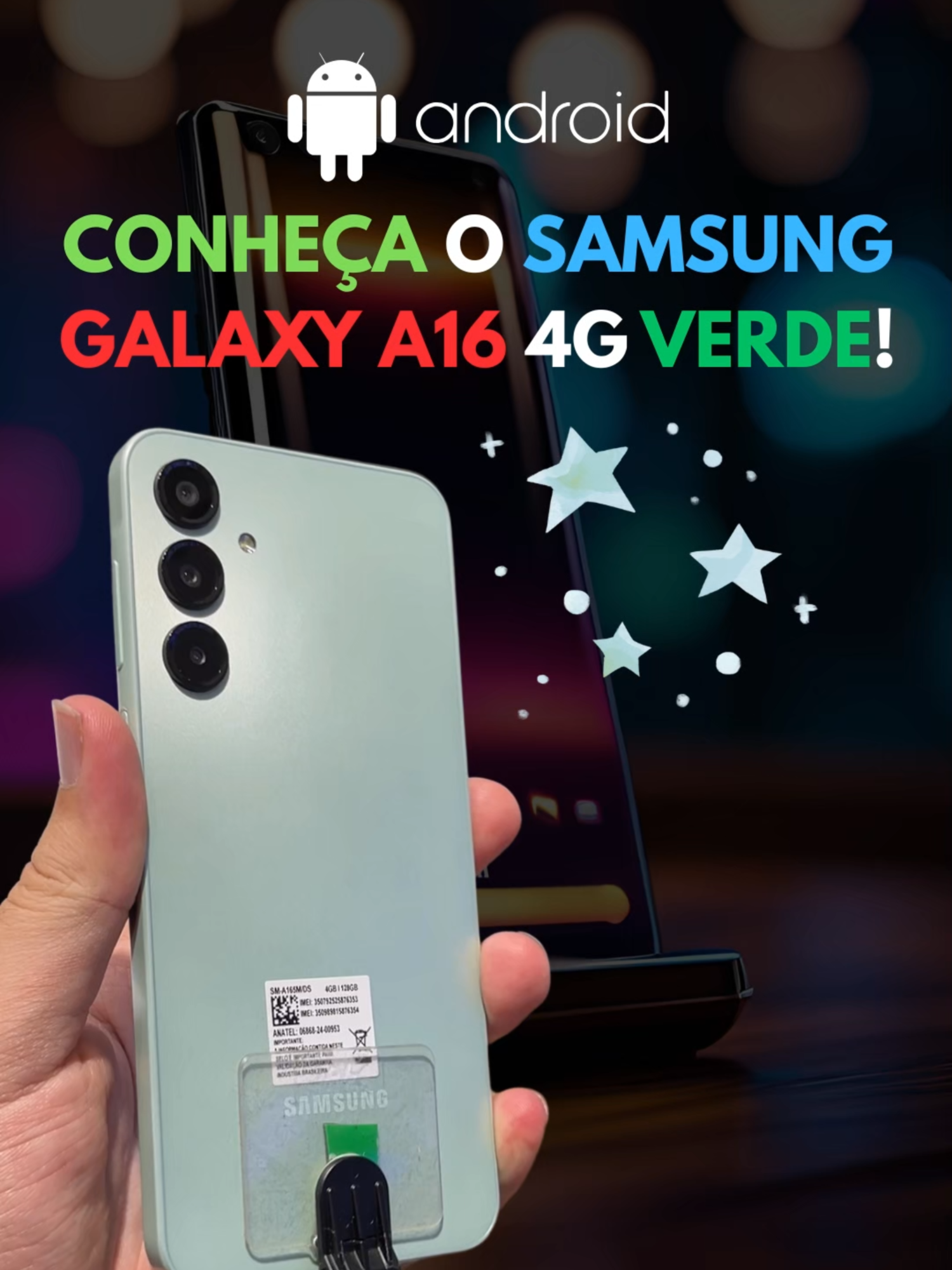 Conheça o Samsung Galaxy A16 4G de 128GB Na Cor Verde! #samsunggalaxy #galaxya16 #dicastech