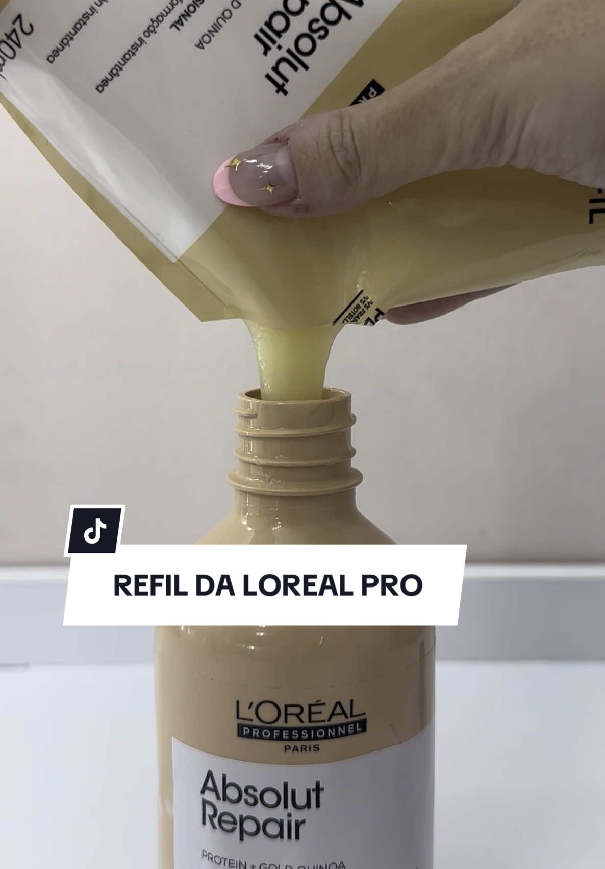#refil #lorealpro #lorealprofessionnel #absolutrepair #shampoo #fyp #fy #foryoupage #asmr #asmrbeleza #beautyasmr 