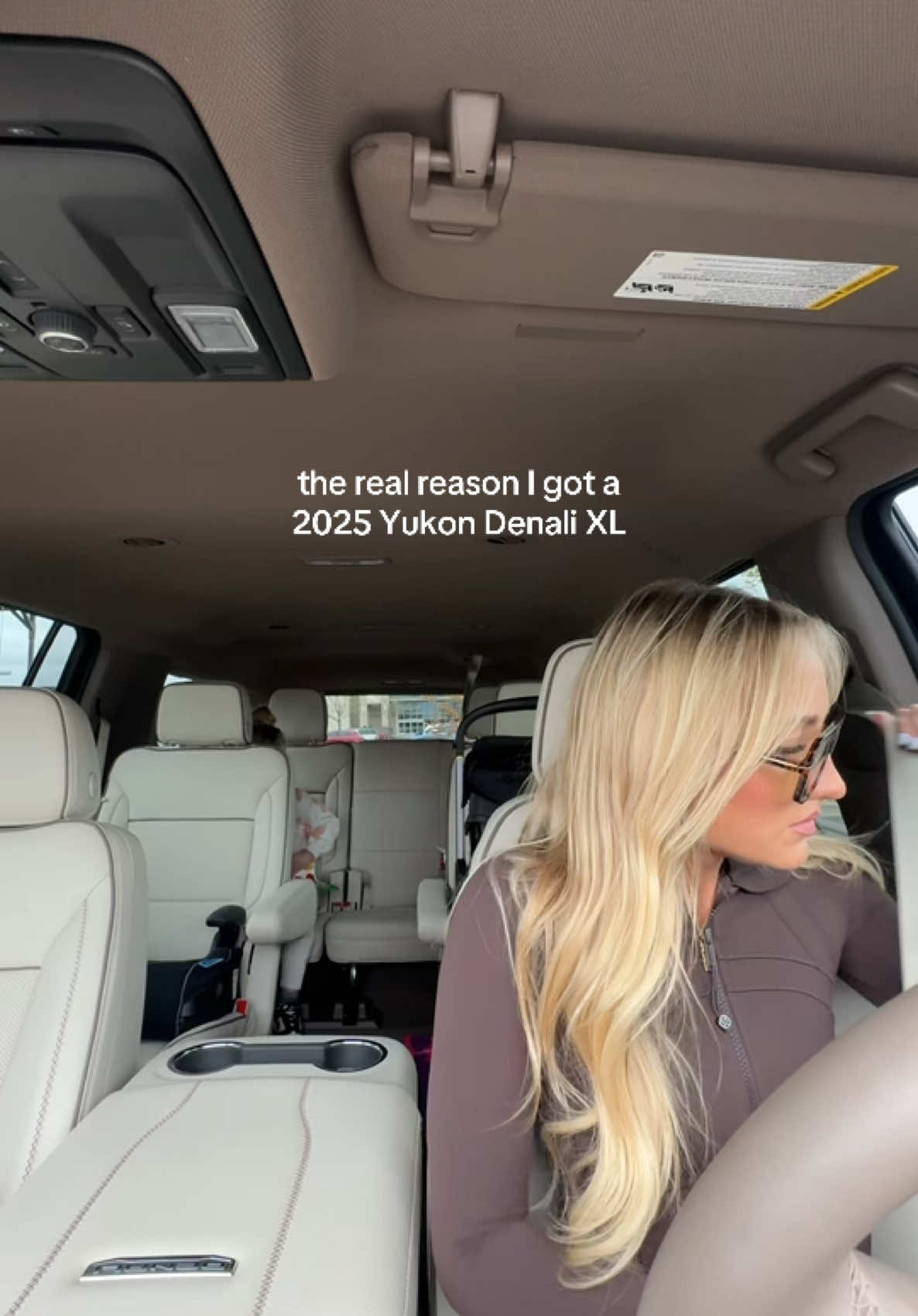 making mom errands so much more convenient 😉 #momtok #momsover30 #denali #yukondenali #newcar #momcar 