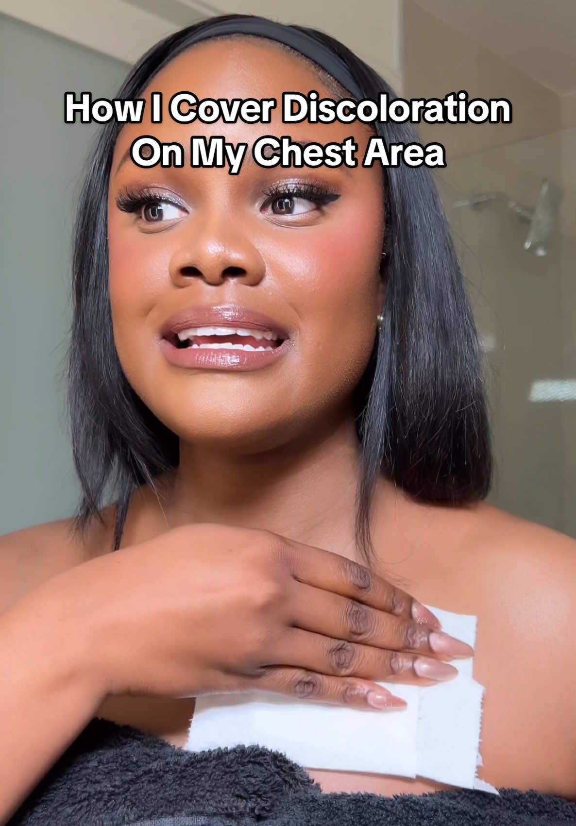 Replying to @ajrfanhere How I flawlessly cover discoloration on my chest, arms, and neck with this incredible body foundation. It's transfer-resistant and waterproof! Product 🔗 in my bio  #beautytips #darkspots #bodydiscoloration #bodycaretips #girltips #fyp 