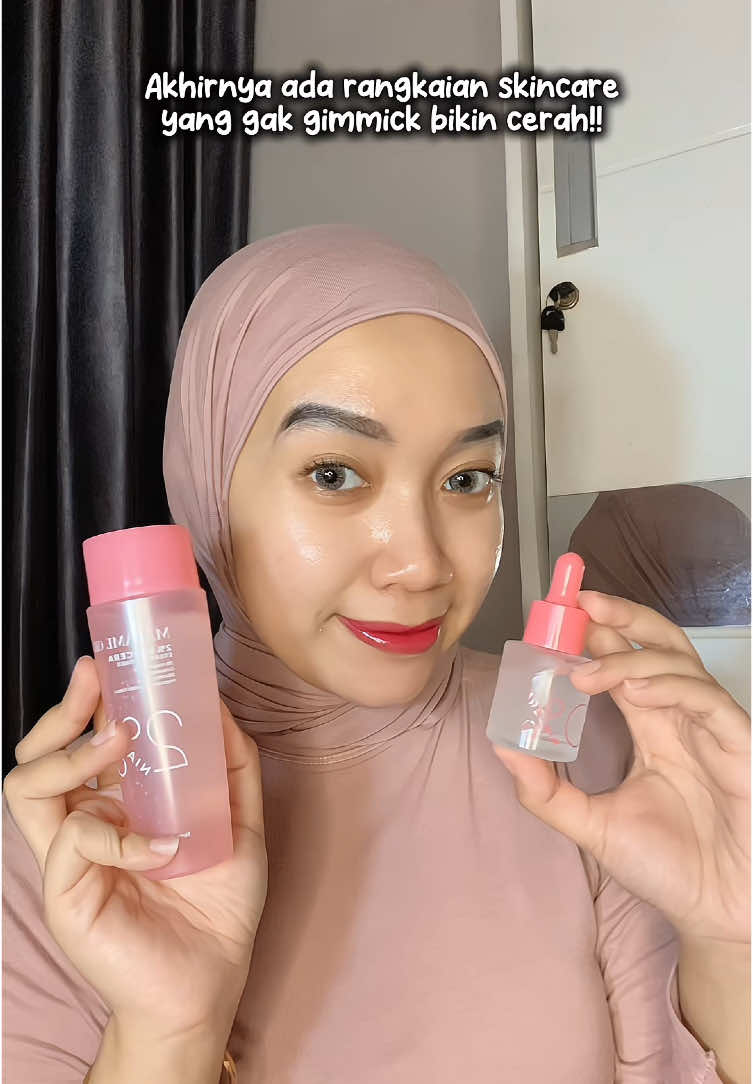 Wajah glowing pake produk affordable dari @Madame Gie Cosmetics 💖 Niacera Series ✨ (Toner + Serum) #NiaceraMGBikinGlowing #CerahTanpaCemas #fyp #toner #serum #madamegie 