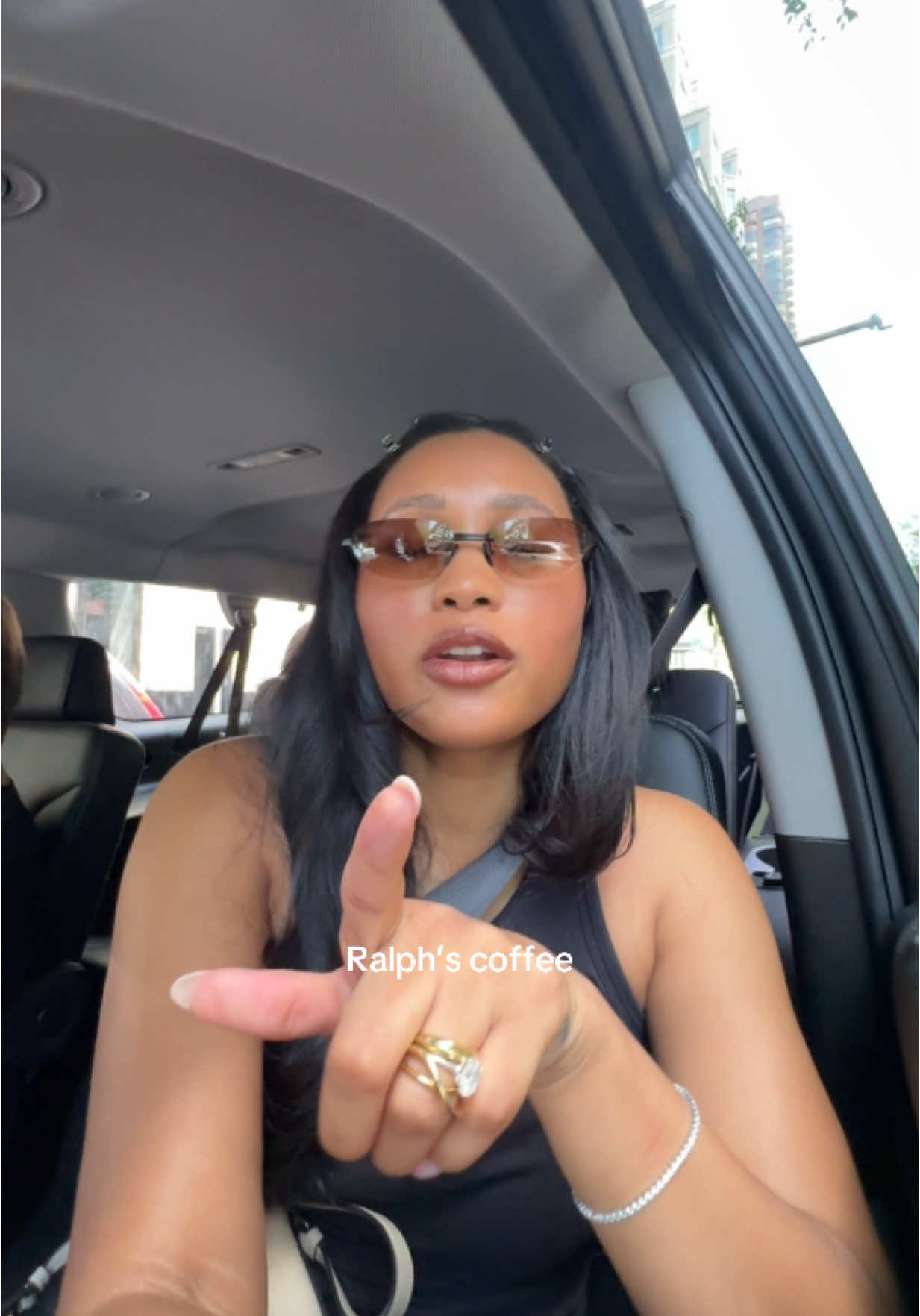 This vlog made me laugh 😭 not us being so hard to please, this place was so cute @Ralph's Coffee sunglasses are from @chimi outfit @SKIMS 