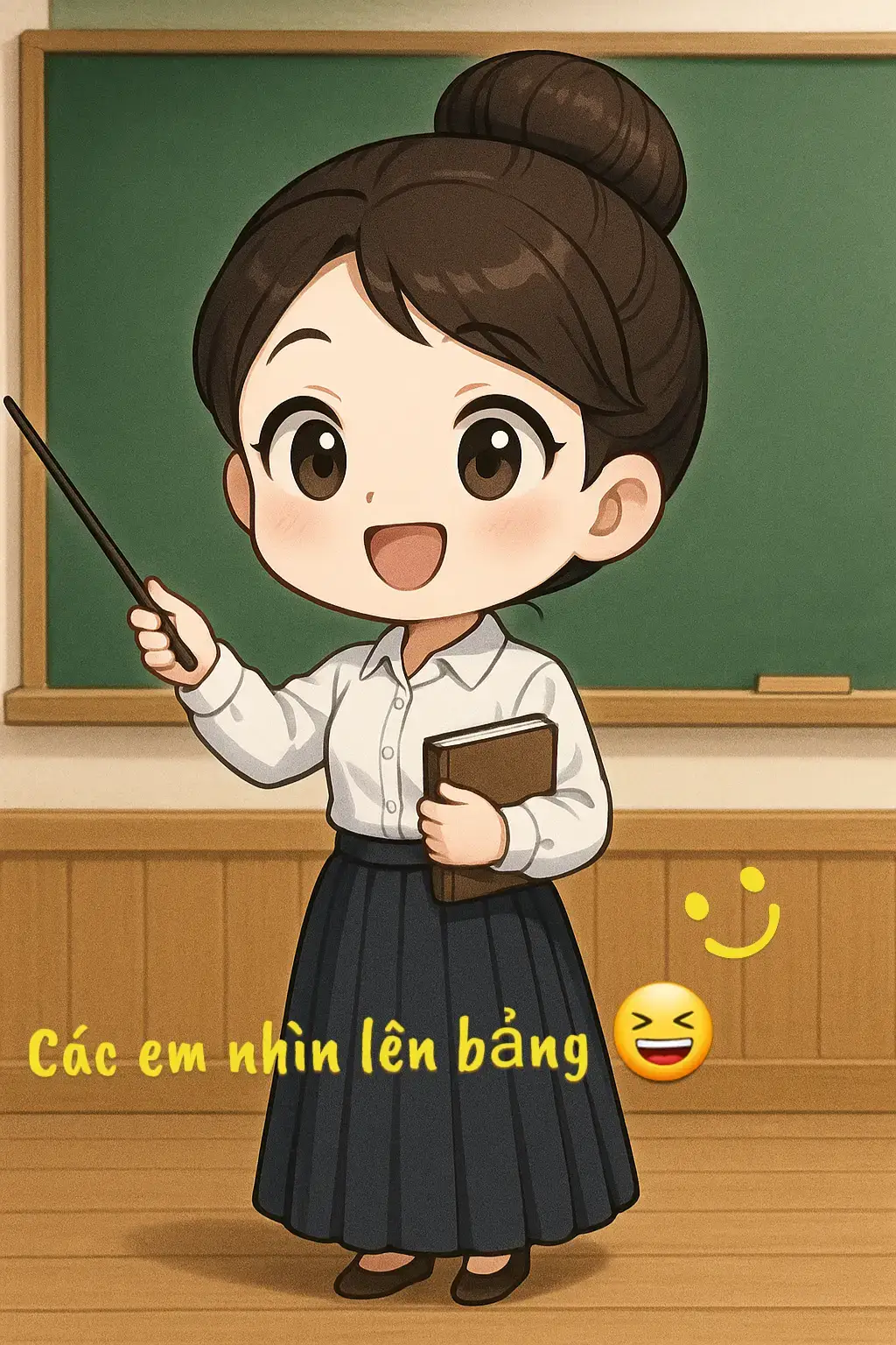 Từng nét chữ xinh xinh thẳng hàng Ngòi bút viết theo tay nhịp nhàng Điều hay ấy chúng em được biết chính cô dạy em thế Học phép tính biết cách nhân chia Chẳng đánh mắng những bé em thơ Điều hay ấy chính cô dạy em ở mái trường mến yêu. Học phép tính em quen dần dần Đọc ghép chữ xinh xinh thành vần Điều hay ấy chúng em được biết chính cô dạy em thế Học những cuốn sách quý thân thương Thành những thiếu nhi rất chăm ngoan Điều hay ấy chính cô dạy em ở mái trường mến yêu. Nhìn thế giới quanh em hiền hòa Giọt nước mắt mưa rơi thềm nhà Điều hay ấy chúng em được biết chính cô dạy em thế Đoàn kết tốt gắn bó keo sơn Từ tấm bé đã biết yêu thương Điều hay ấy chính cô dạy em ở mái trường mến yêu.