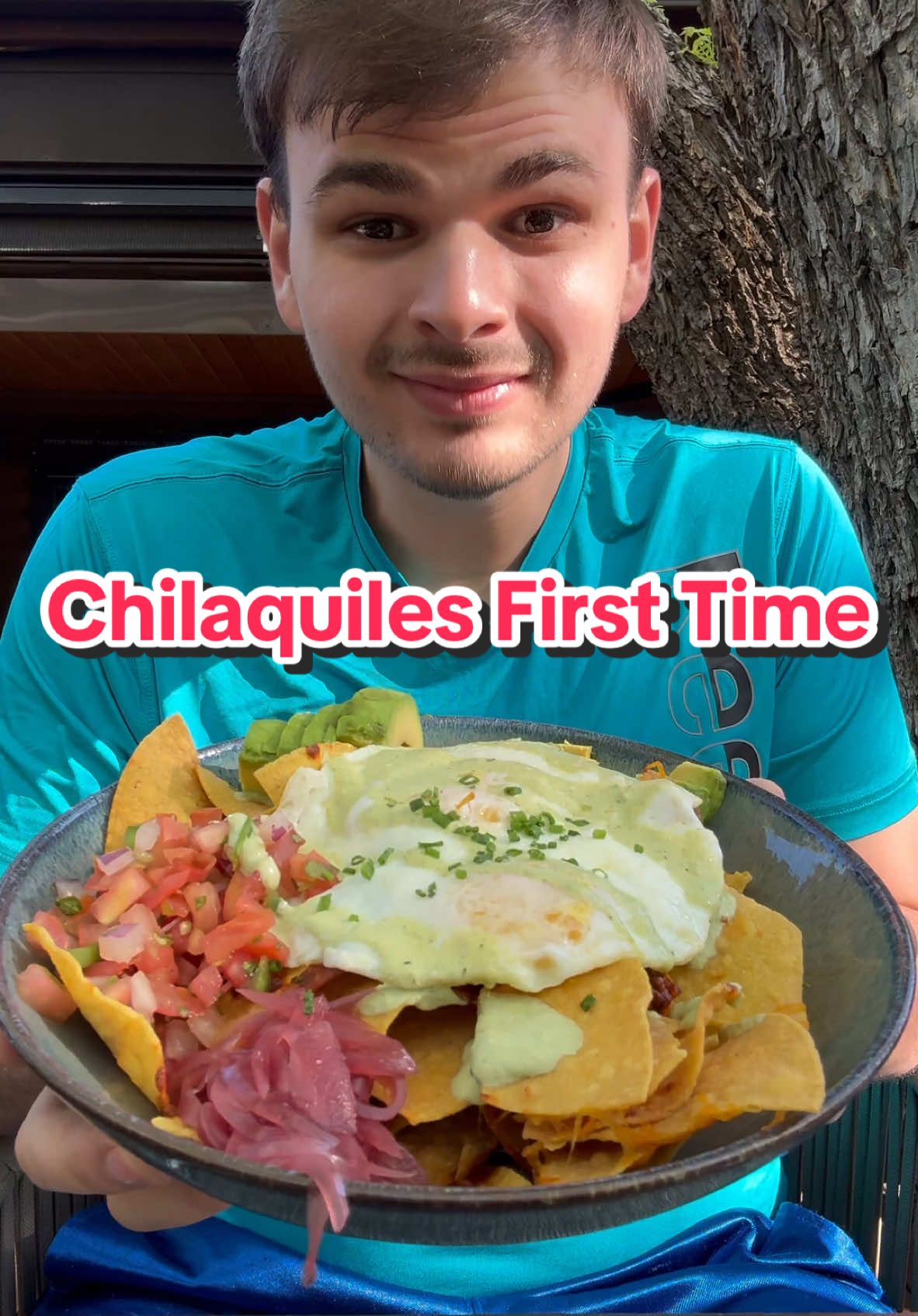 First Time Trying Chilaquiles At The Most Gorgeous Restaurant I’ve Ever Been To! #foodreview #eating #chilaquiles #bestrestaurants #viral #fyp #tastetest #mukbang 