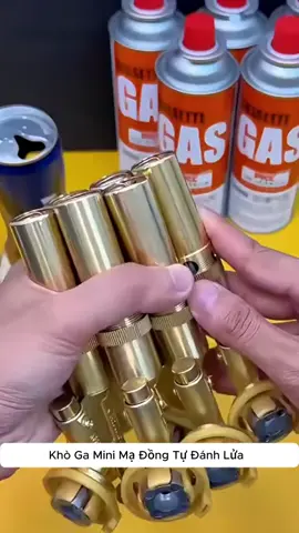 Khò ga mini mạ đồng