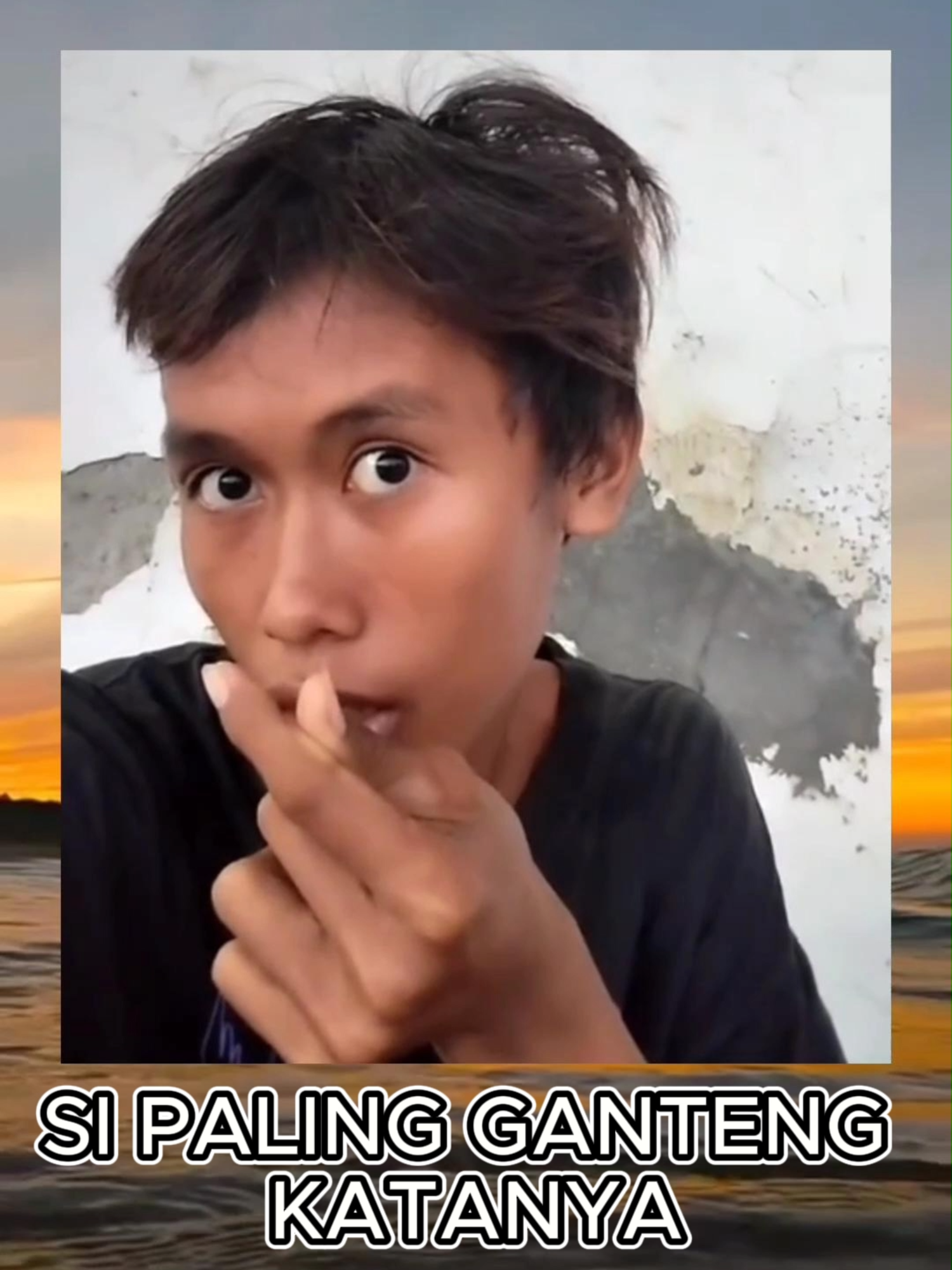 SI PALING GANTENG KATANYA #fyp #reaction #lucu