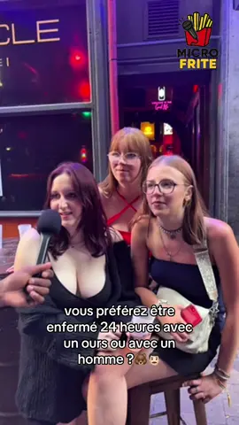 vous préférez être enfermé 24 heures avec un ours avec un homme?🤔