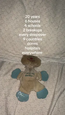 there’s been many adaptations of lovey but lovey will never go #lovey #childhoodmemories #childhood #stuffedanimal #babyblanket #fyp 