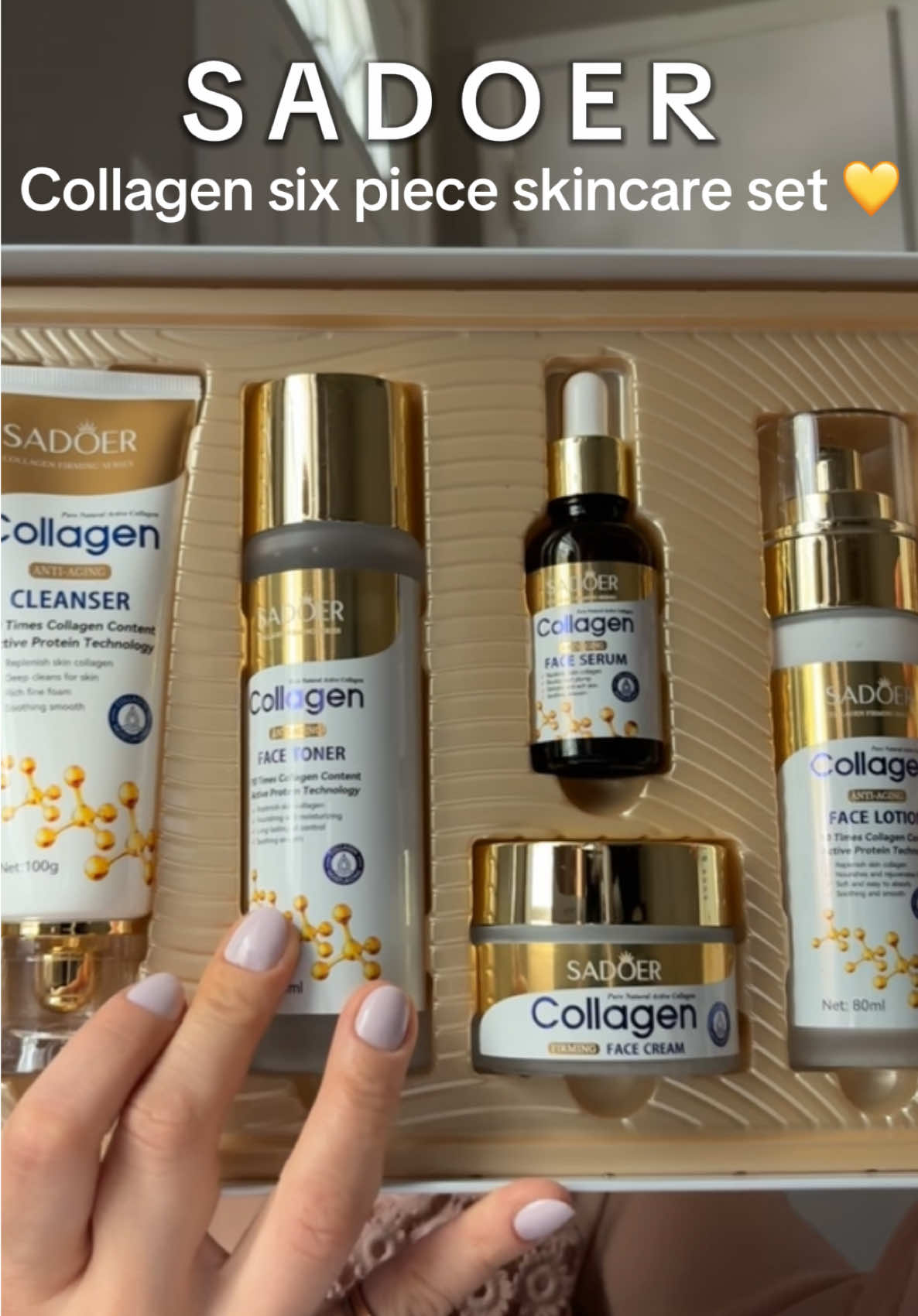 The packaging is pretty!! But also it’s such a great Korean skincare set!! For sensitive and dry skin girlies #koreanskincare #sadoer #sadoercollagen #koreanskincareproducts #koreanskincare #sensitiveskin #dryskincare #dryskincareproducts 