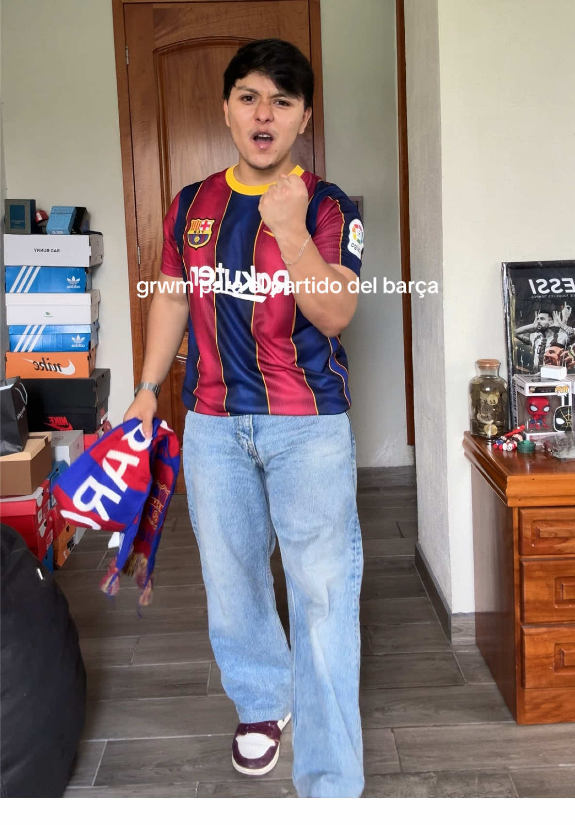 Hoy outfit de Gala! día de soñar ❤️ #outfitinspo #menstyle #culé #viscabarca #barça #grwm 