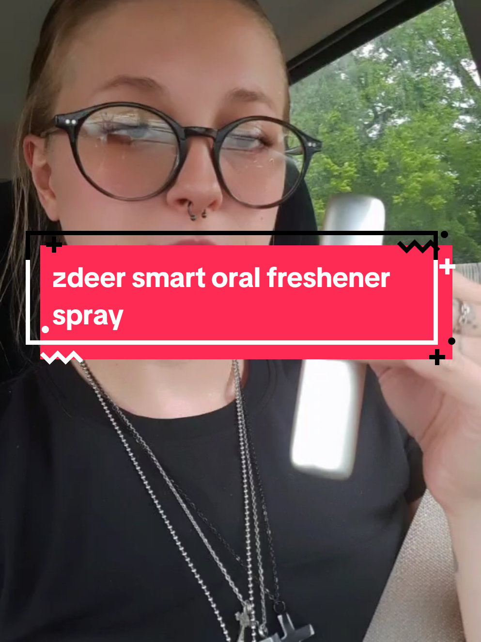 zdeer smart oral freshener spray  #freshbreath #oralhealth #breathfreshener #tiktokshopfinds #TikTokShop #trending #relatable 