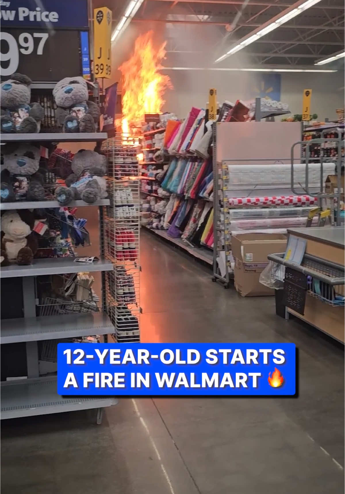 A 12-year-old pleaded guilty after setting a fire in a South Carolina Walmart. Fortunately no one was injured.  #fire #walmart #southcarolina #crime 