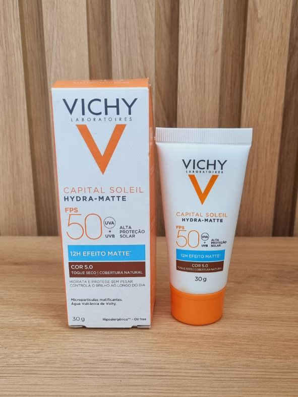 Protetor Solar Capital Soleil Hydra-Matte FPs 50 Vichy Desenvolvido para a pele brasileira 12Horas de Efeito Matte Toque Seco e Cobertura Natural Hidrata e Protege sem pesar Controla o Brilho ao longo do dia #Protetor #Protetorsolar #Vichy  #cuidandodorosto #virazilarnotiktok