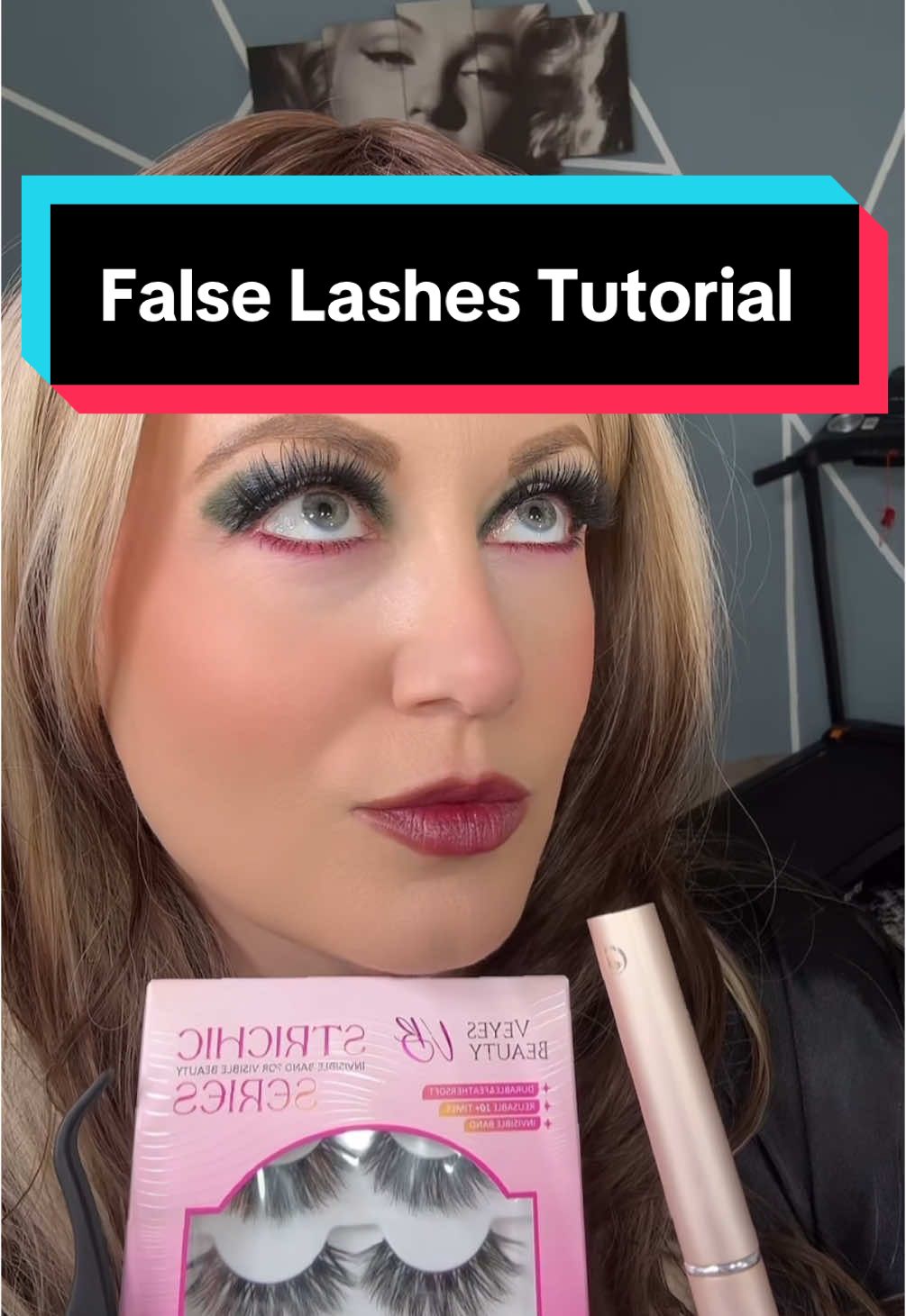 False Eyelash Tutorial using @VEYESBEAUTY Eyelash strips #lashtutorial #applyinglashes #applyinglashesforbeginners #falselashestutorial #veyesbeautyisback #veyesbeauty #striplashes #striplash 