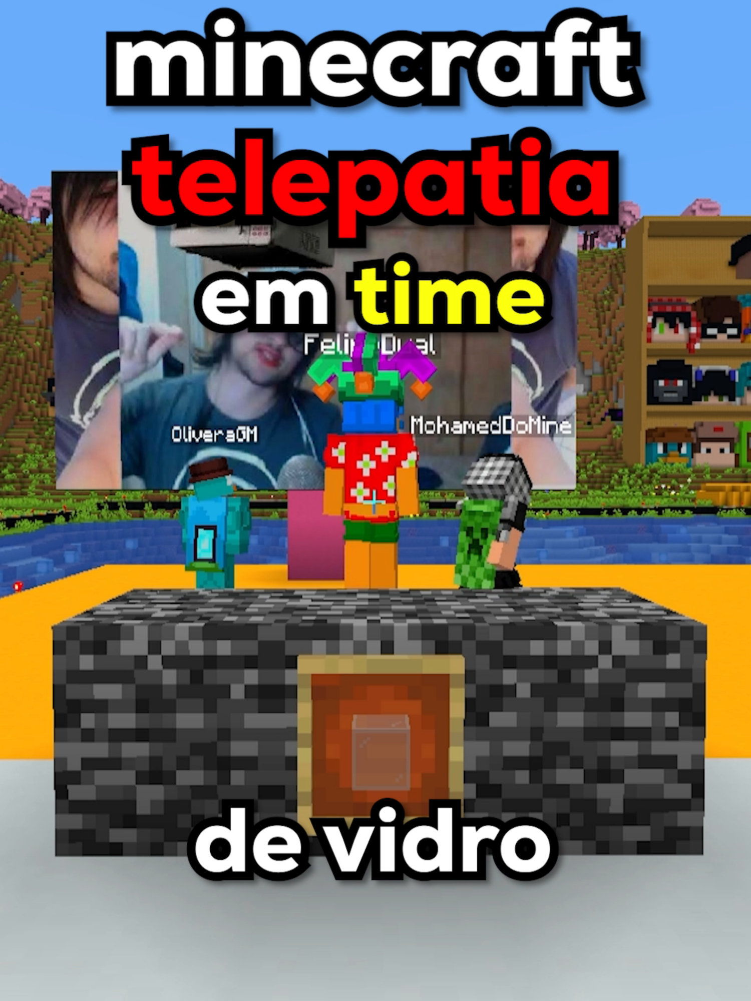 TELEPATIA EM TIME no MINECRAFT! #Minecraft #fyp