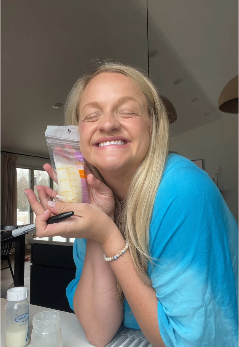 After days of this little milk collection series it looks like we may be able to start a little side stash! This is fun!!! #newbaby #baby #postpartum #postpartumjourney #ebf #breastfed #breastfeeding #breastfeedingjourney #newborn #fyp #foryou 