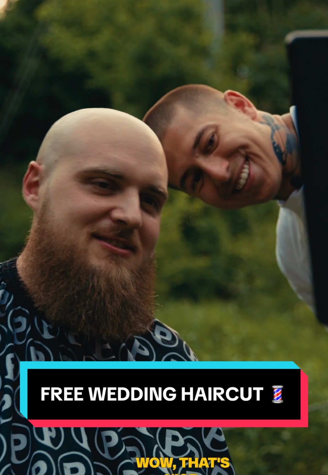 I gave this guy a free haircut right before his wedding, the timing was crazy 🥹💈 Wait for his reaction in the end #vicblends #barber #motivation #barbershop #haircut #MentalHealth 